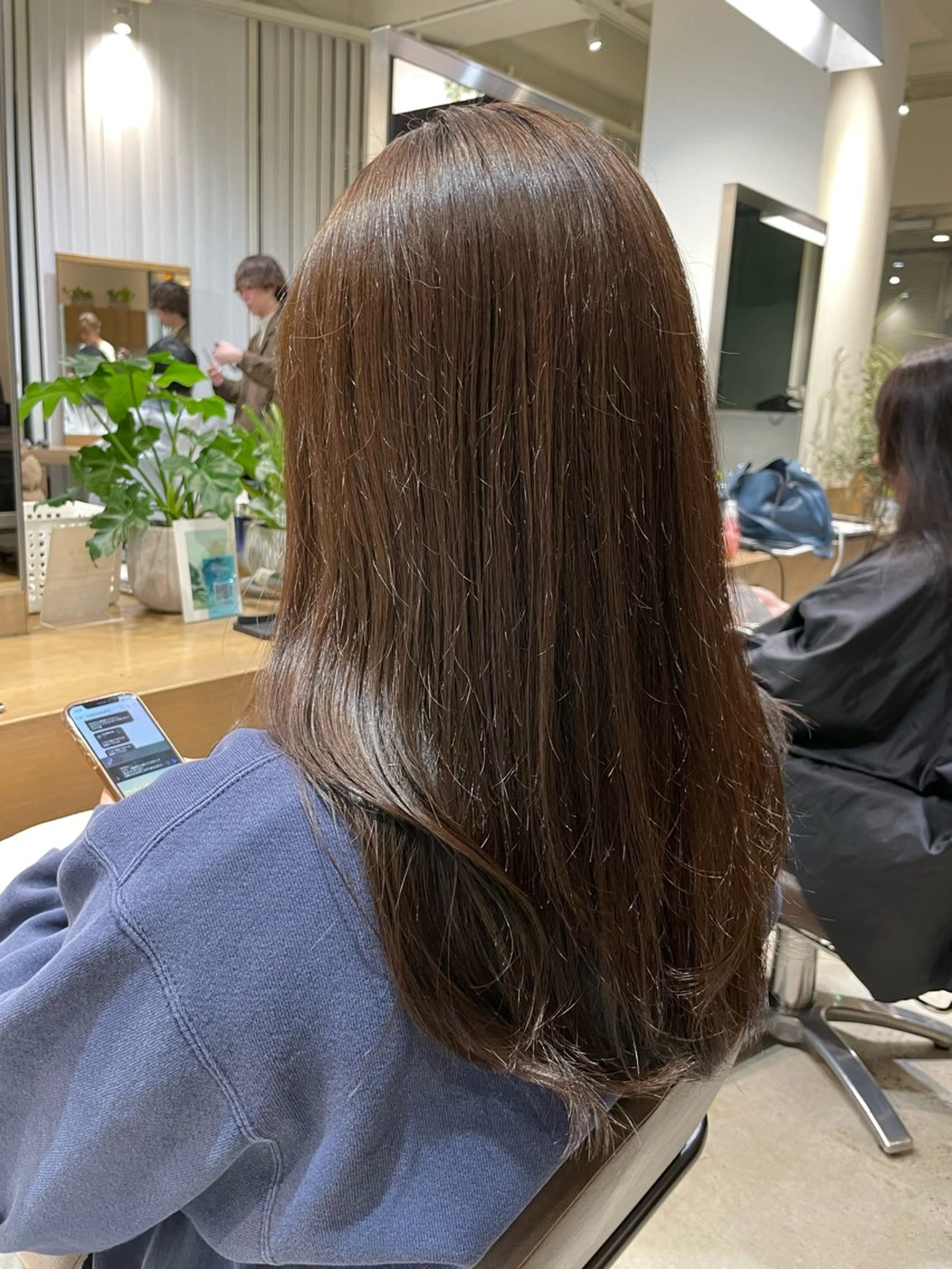 セミロング ヘアアレンジ 顔まわりレイヤー レイヤーカット トリートメント カット トリートメント ヘッドスパ ヘアセット SHEA.学芸大学所属・一箭 恵梧/ロングヘアのヘアスタイル