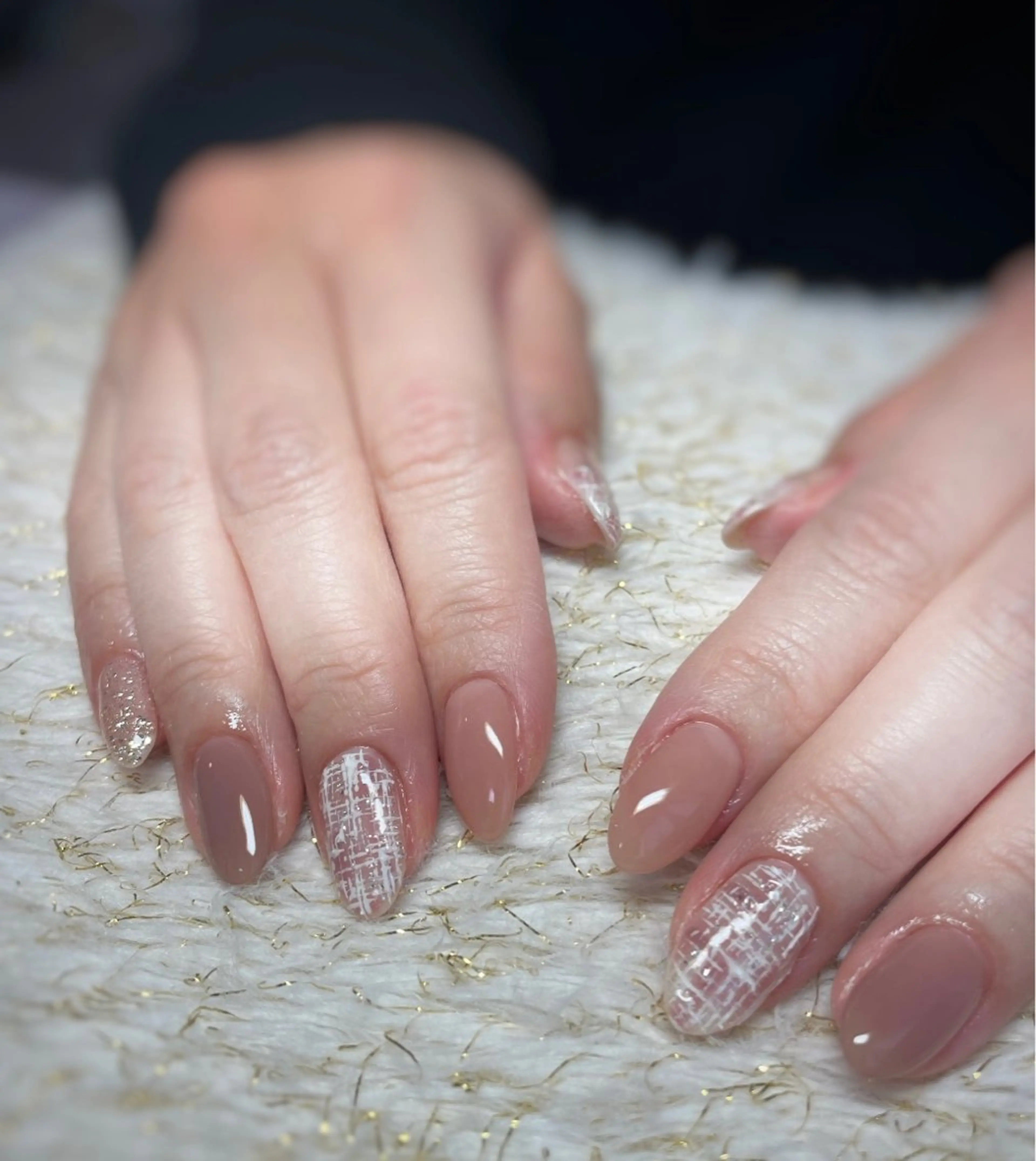 ネイル ツイードネイル ハンドネイル nail ayacaのネイルデザイン
