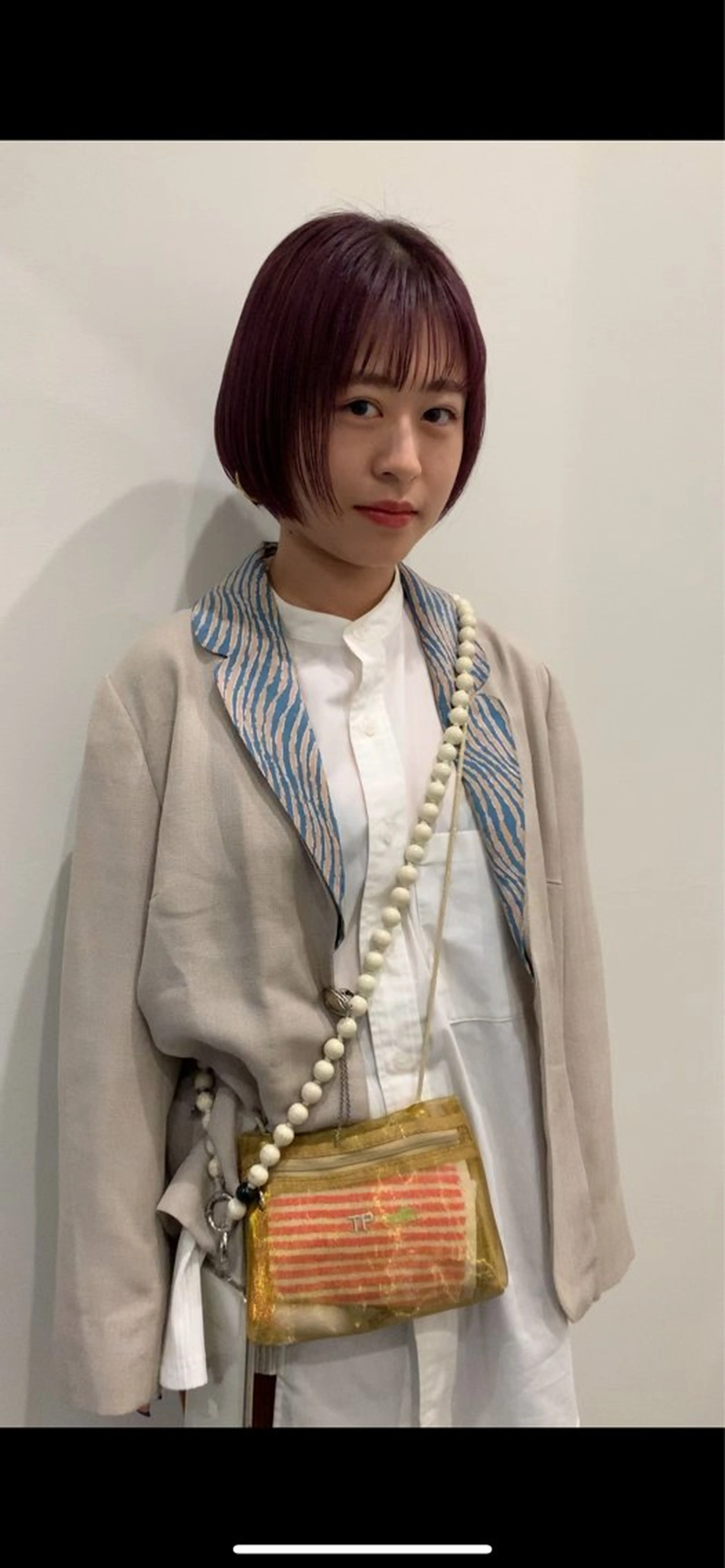 ショート カラー ブリーチ ラベンダーカラー ラベンダーピンク ピンクカラー ヘアカラー 落合希 Olivebeigeのヘアスタイル