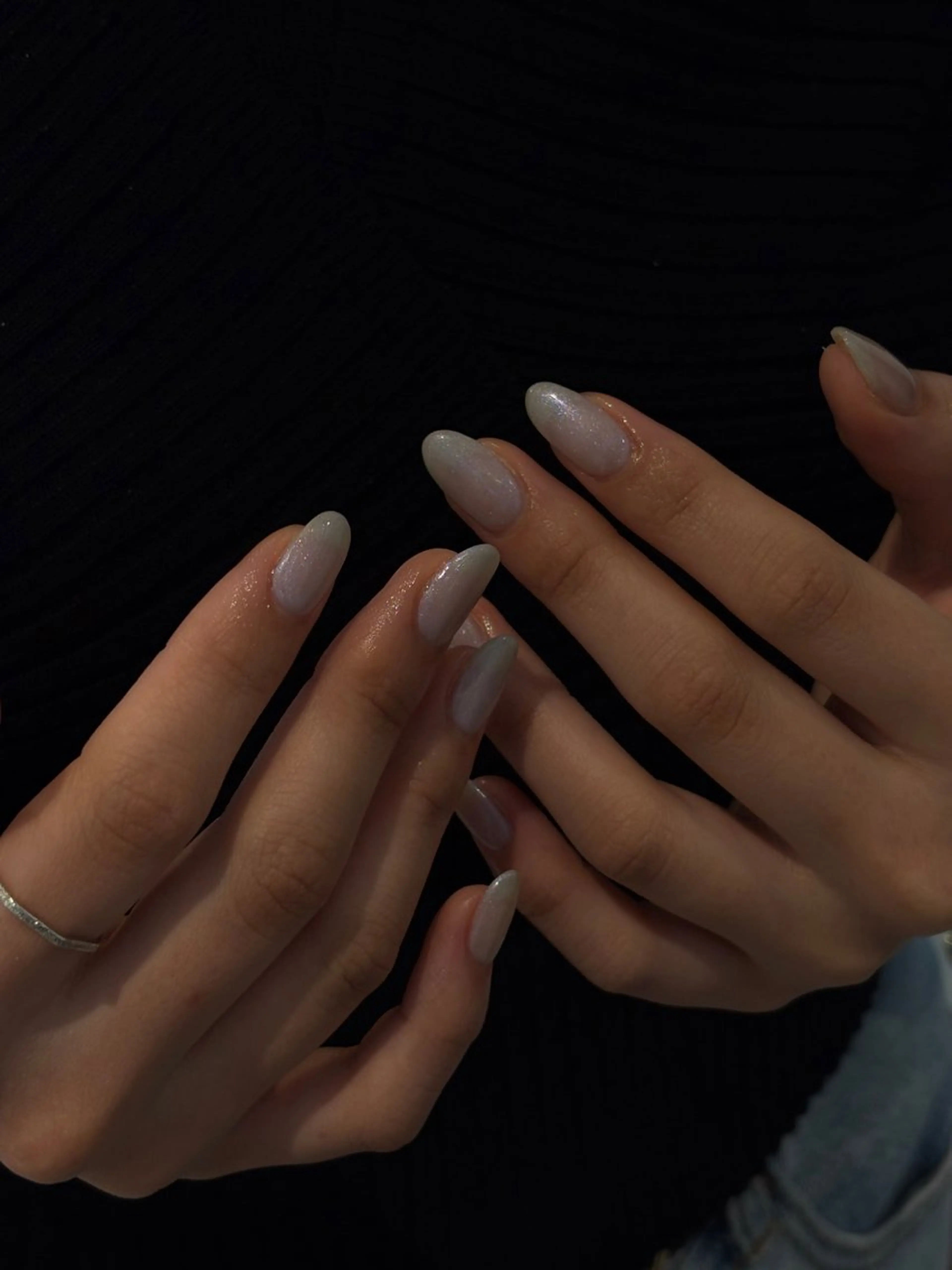 ネイル ラメ(グリッター) ワンカラーネイル ハンドネイル h i n a 🪽のネイルデザイン