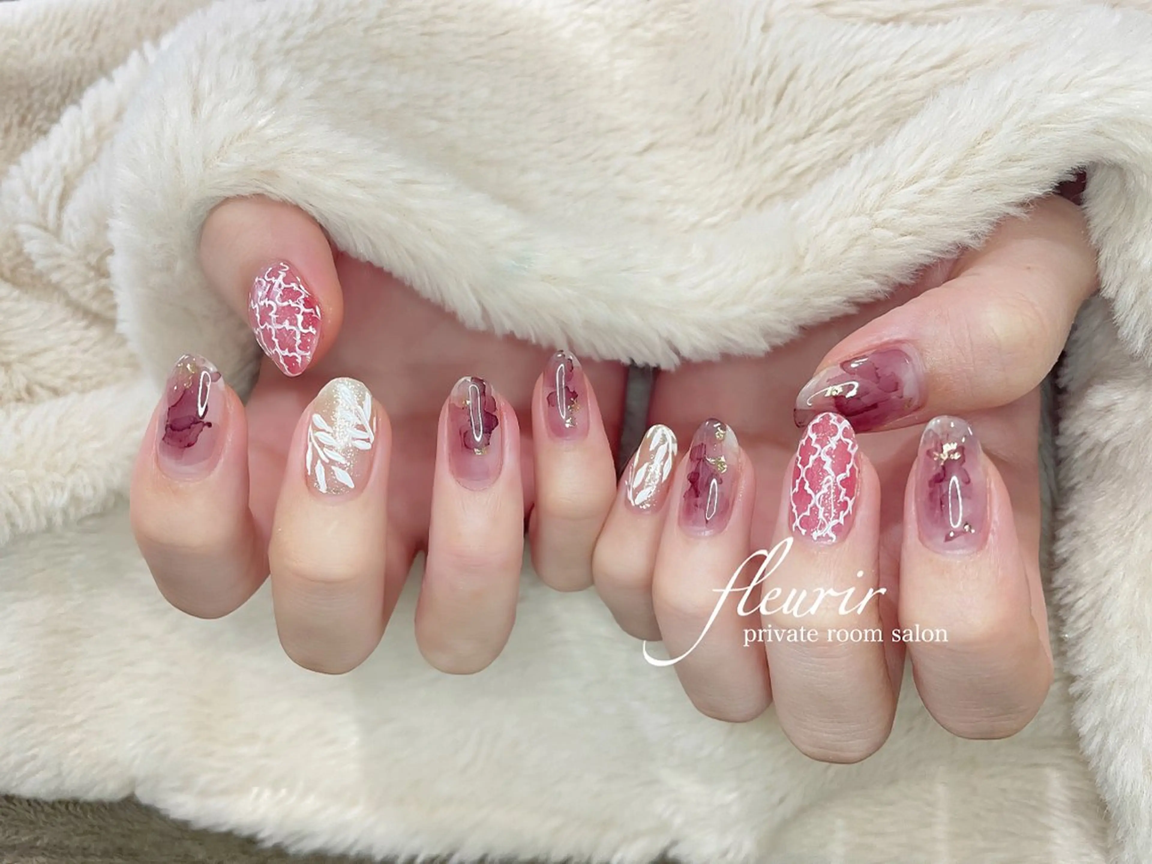 ネイル アートネイル フルリール 【プライベートサロンのネイルデザイン