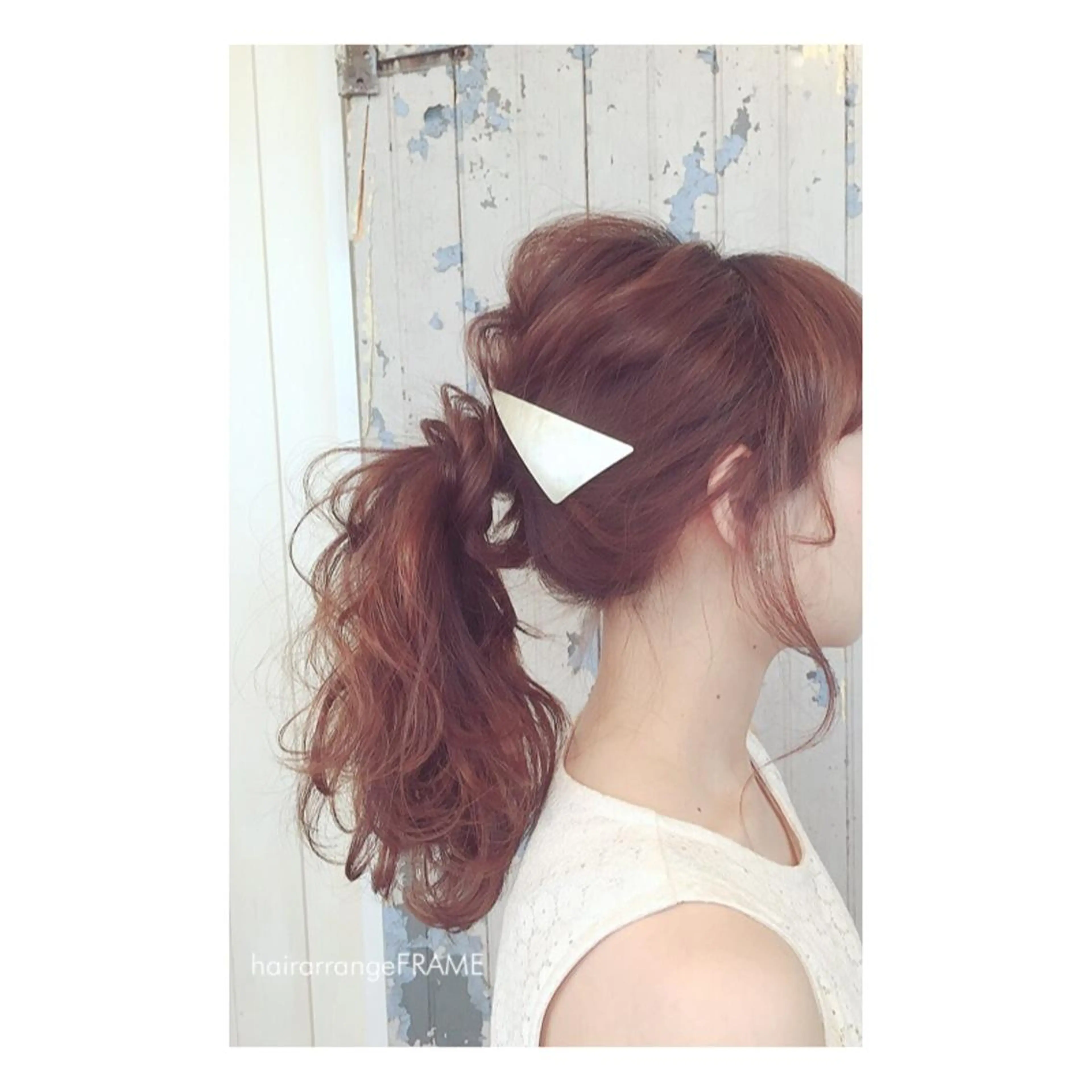 セミロング ロング ヘアアレンジ FRAME所属・FRAME 名古屋市北区のヘアスタイル