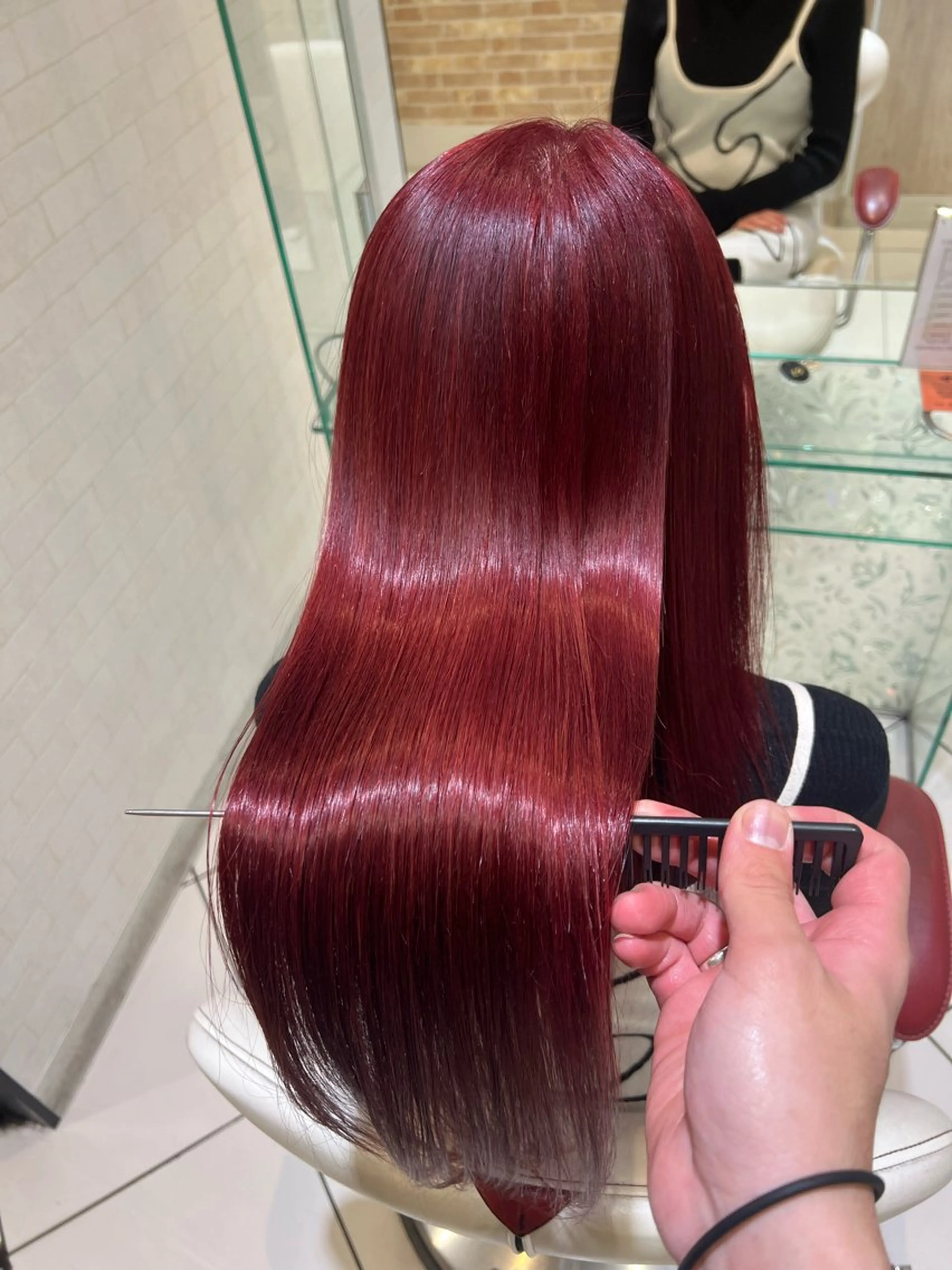 ロング カラー バレイヤージュ ブリーチ ケアブリーチ 透明感カラー デザインカラー カット ヘアカラー トリートメント ボブ/ハイトーン/ 髪質改善/越谷✨倉持のヘアスタイル