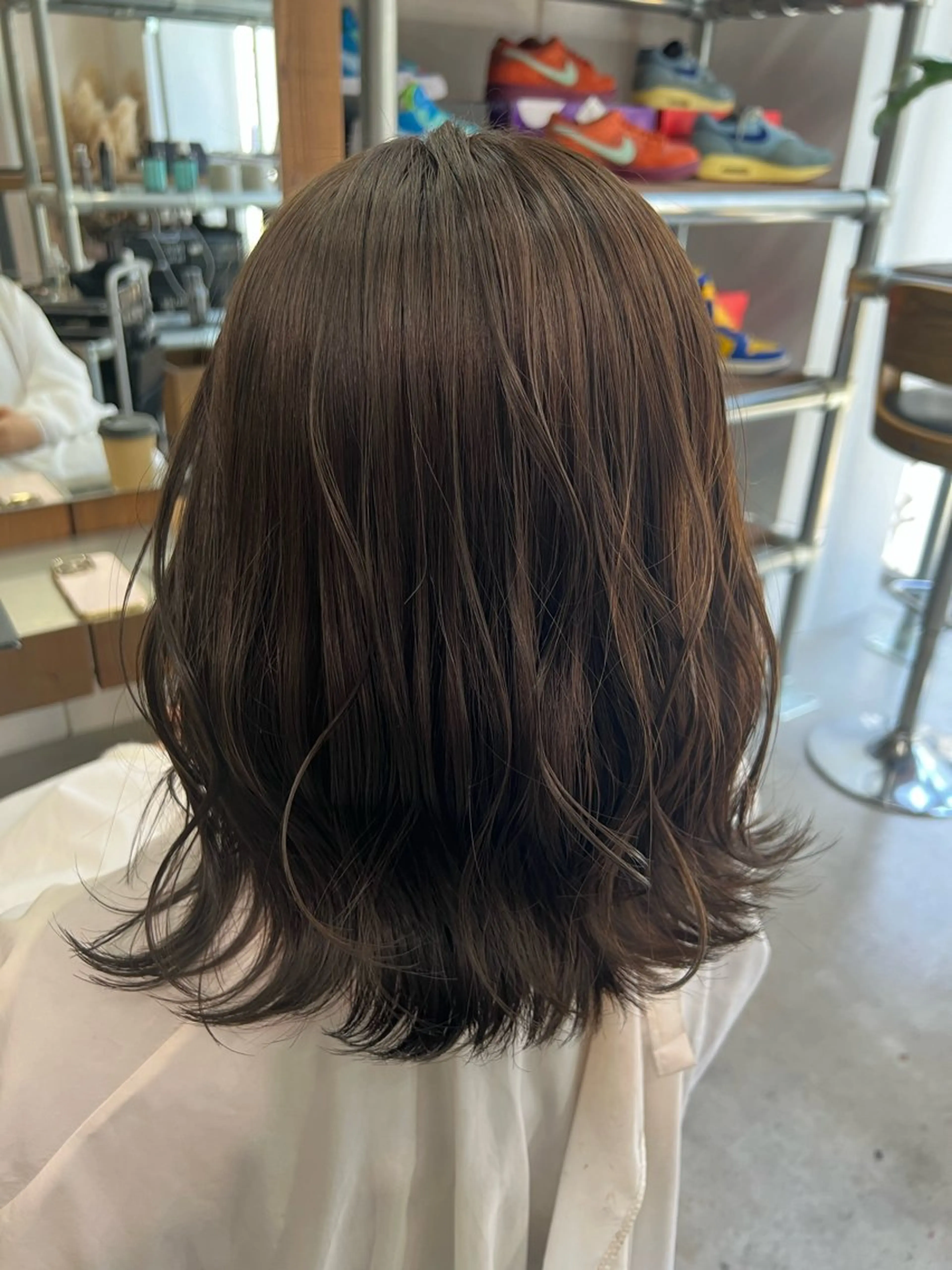 ミディアム カラー グレージュ カット ヘアカラー トリートメント EREMENT 五反田店所属・透明感カラー/レイヤ ーhinata.のヘアスタイル