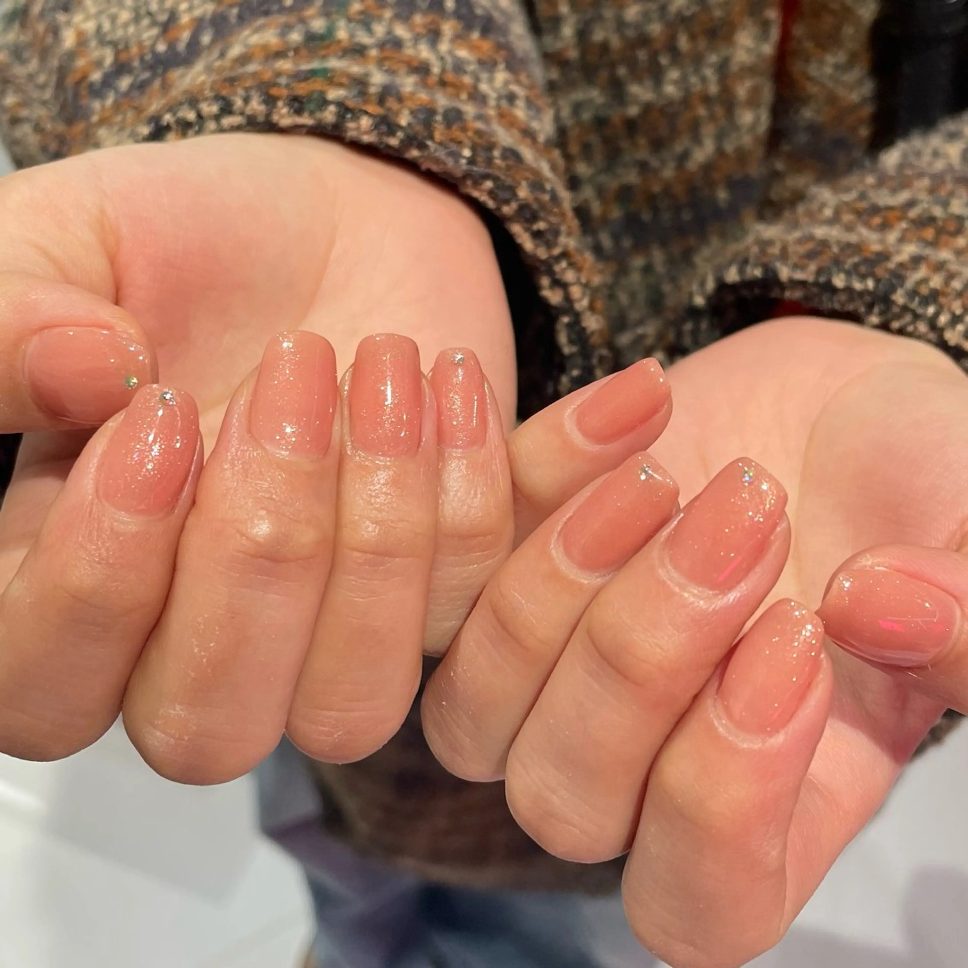 ネイル ラメ(グリッター) ストーンネイル M.wish Yukinaのネイルデザイン