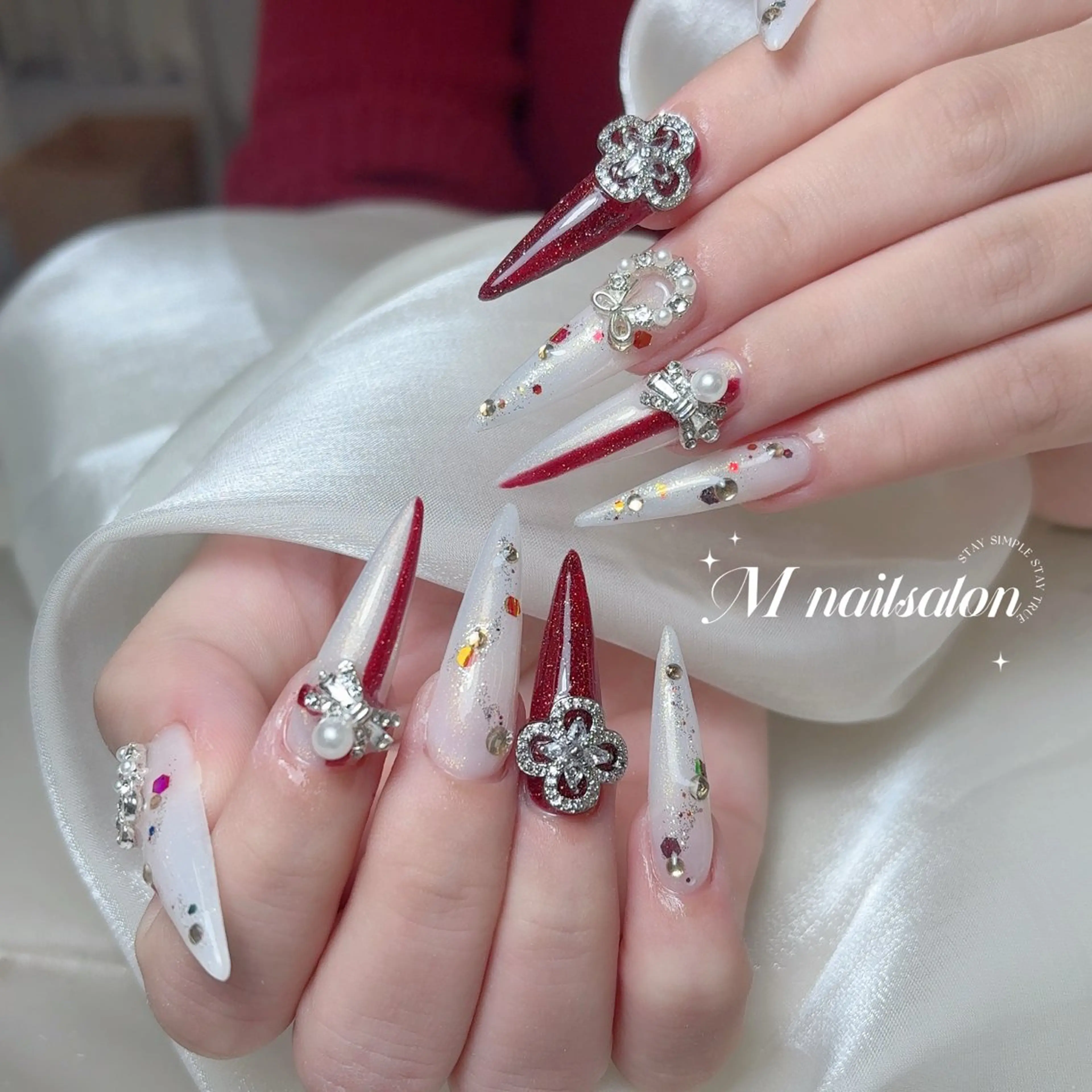 ネイル ハンドネイル M🌷nail 長さだし専門店のネイルデザイン