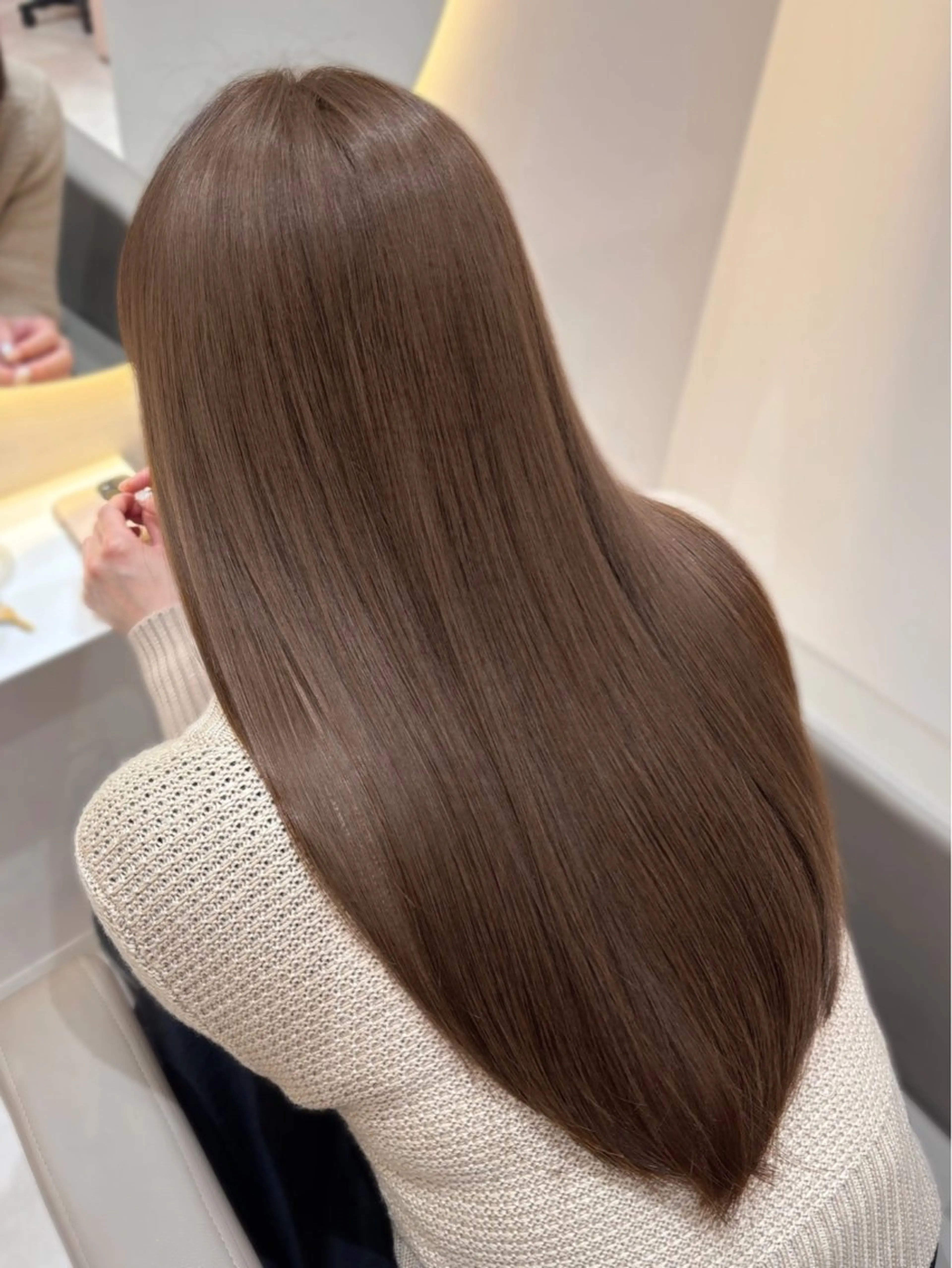 ロング ヘアカラー トリートメント 🤍AINA🤍 Zina高田馬場のヘアスタイル