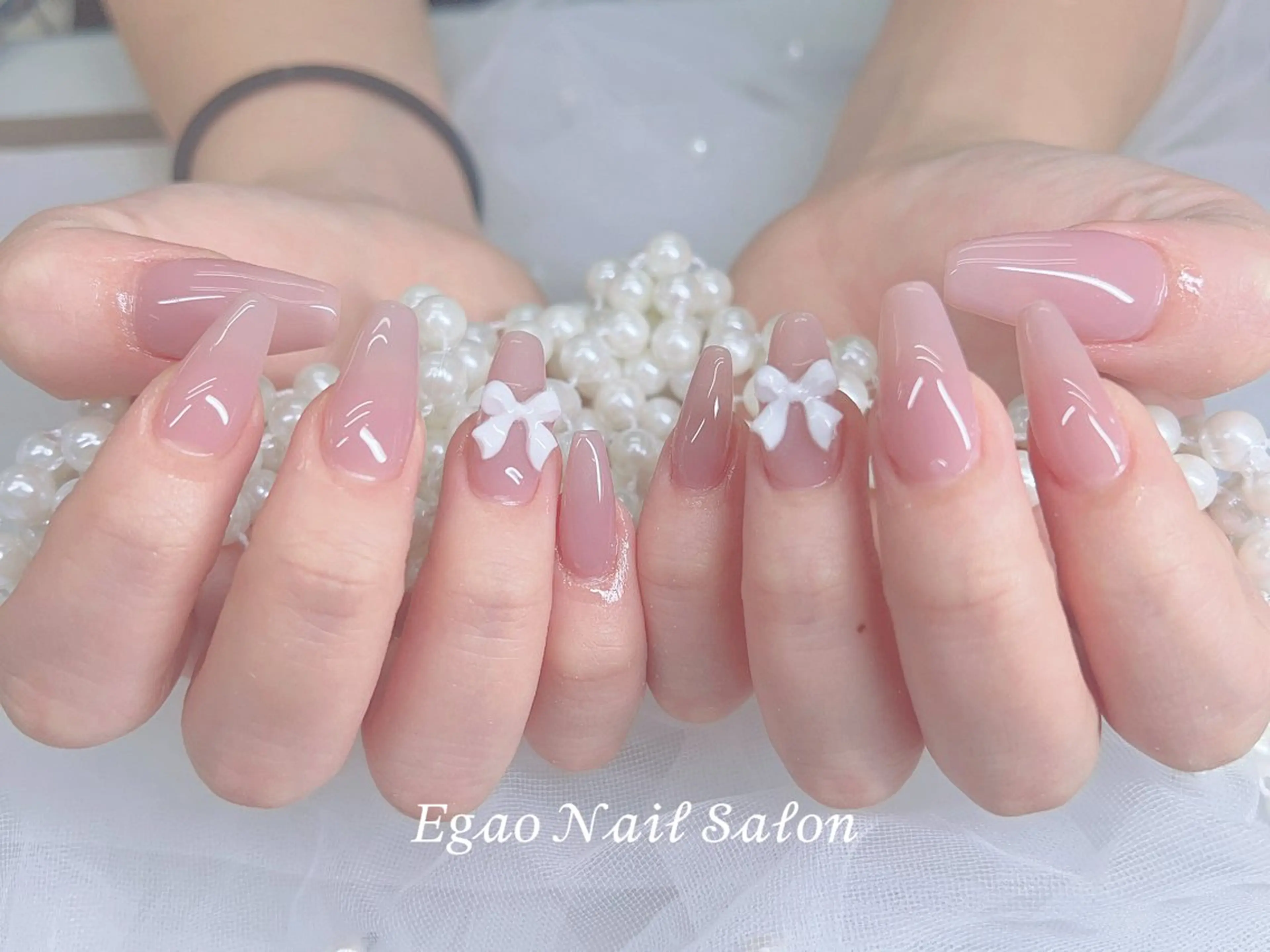 ネイル アートネイル フットネイル フレンチネイル ジェルネイル グラデーション ハンドネイル Egao Nail Salonのネイルデザイン