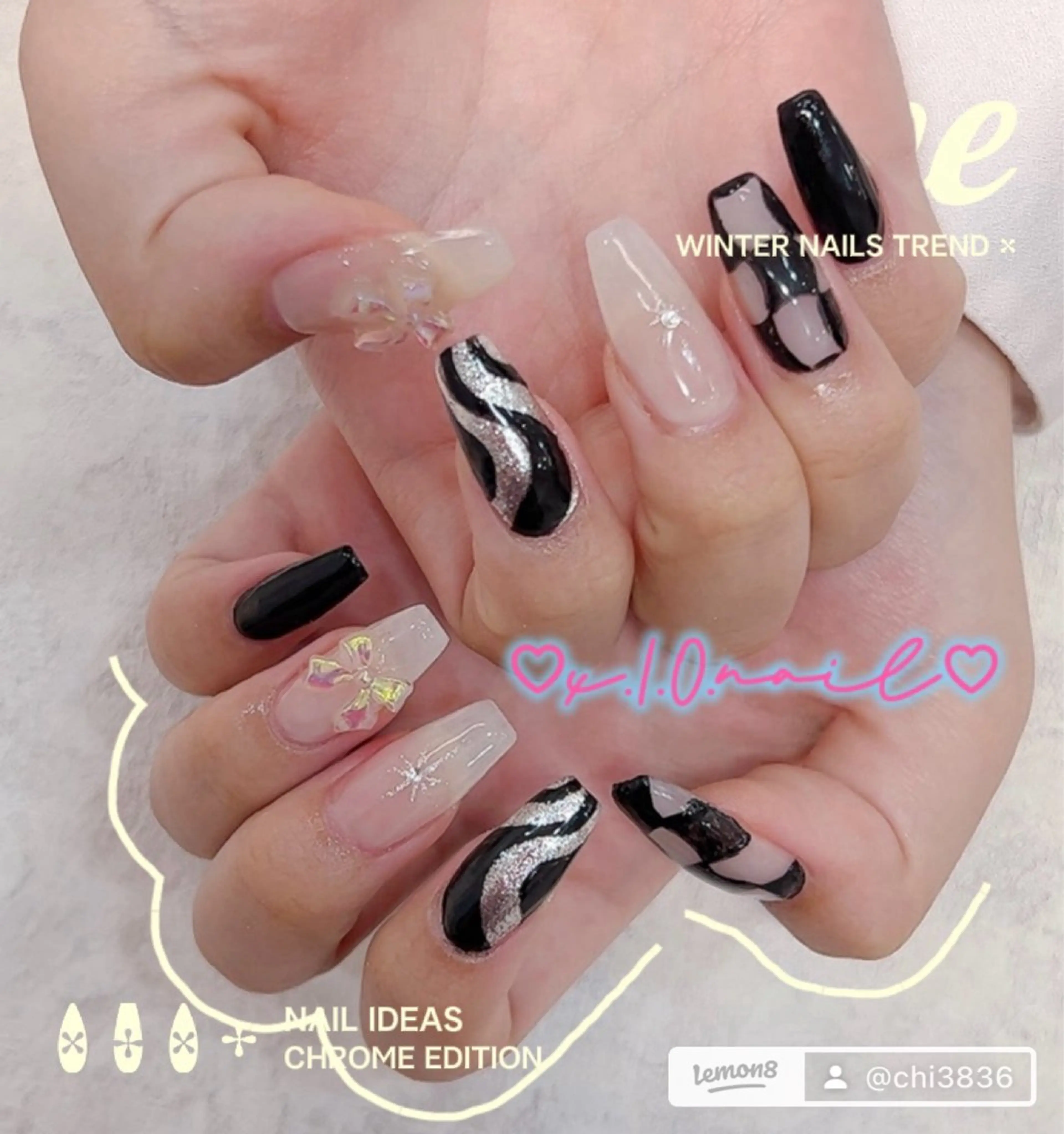 ネイル アニマル柄 アートネイル 長さ出し ロングネイル ニュアンスネイル ハンドネイル x.1.0.nail ♡Cのネイルデザイン