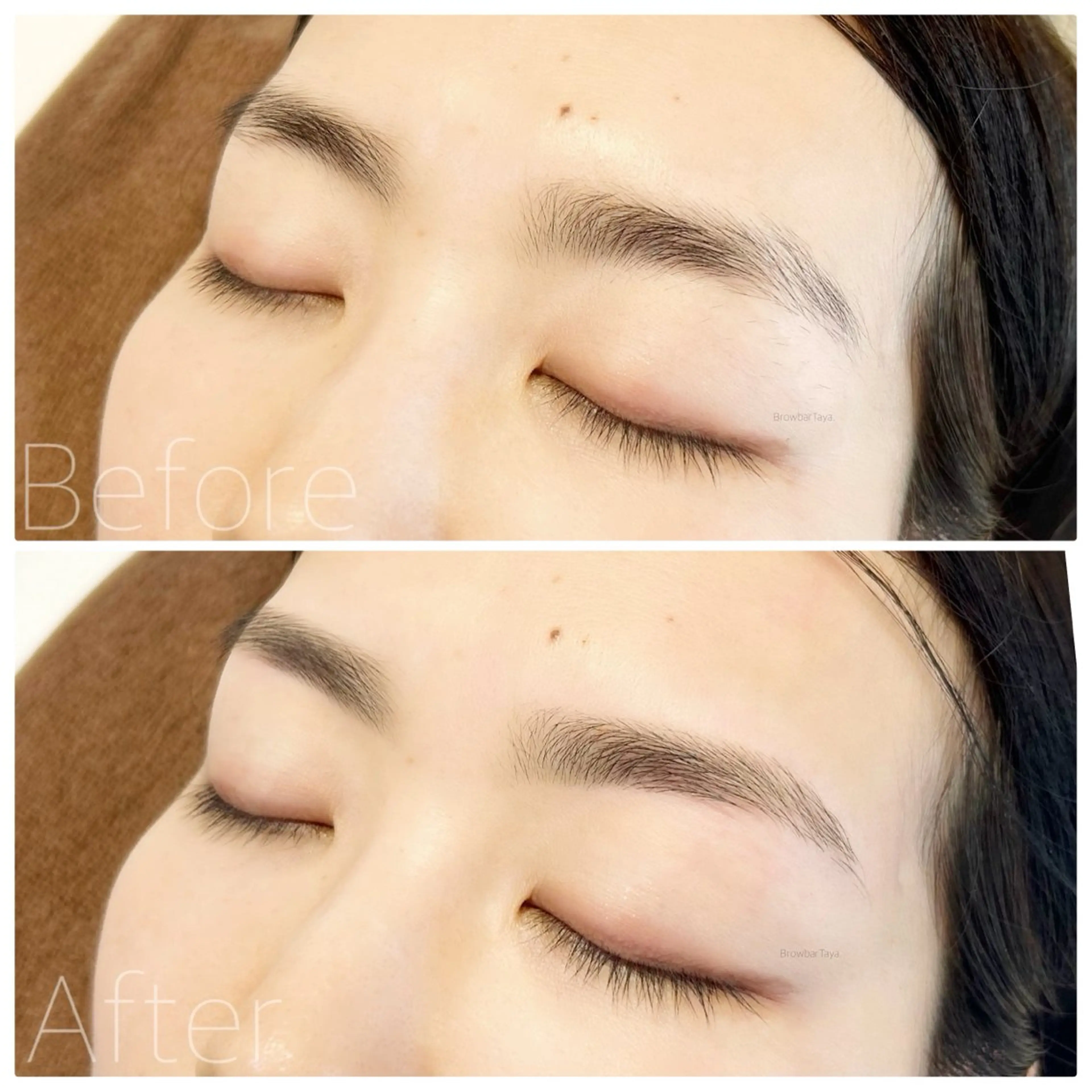 アイブロウ ワックス脱毛 眉カット Taya． Tabanaの眉毛・アイブロウイメージ