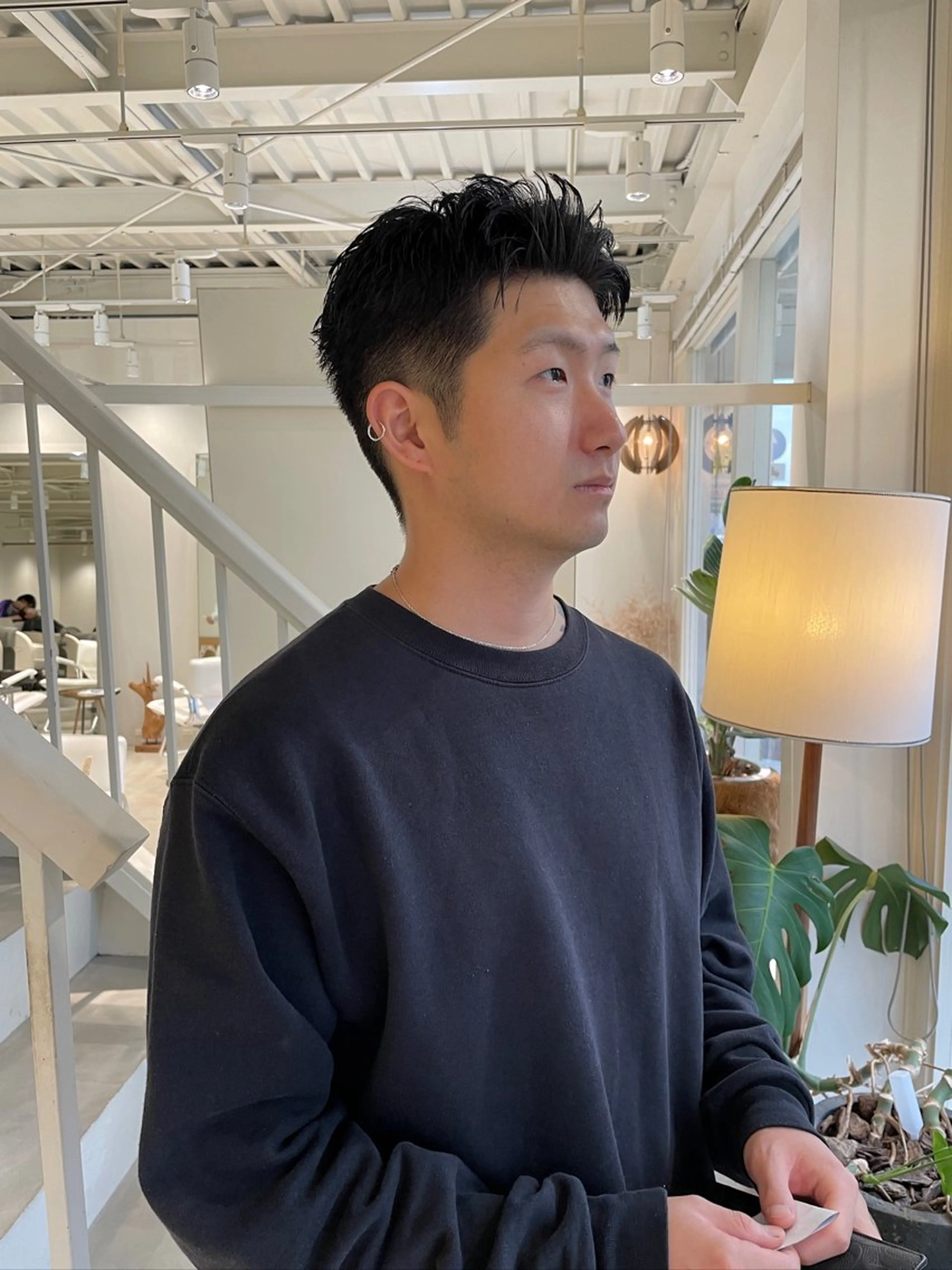 メンズ カット 安西 香利奈のヘアスタイル