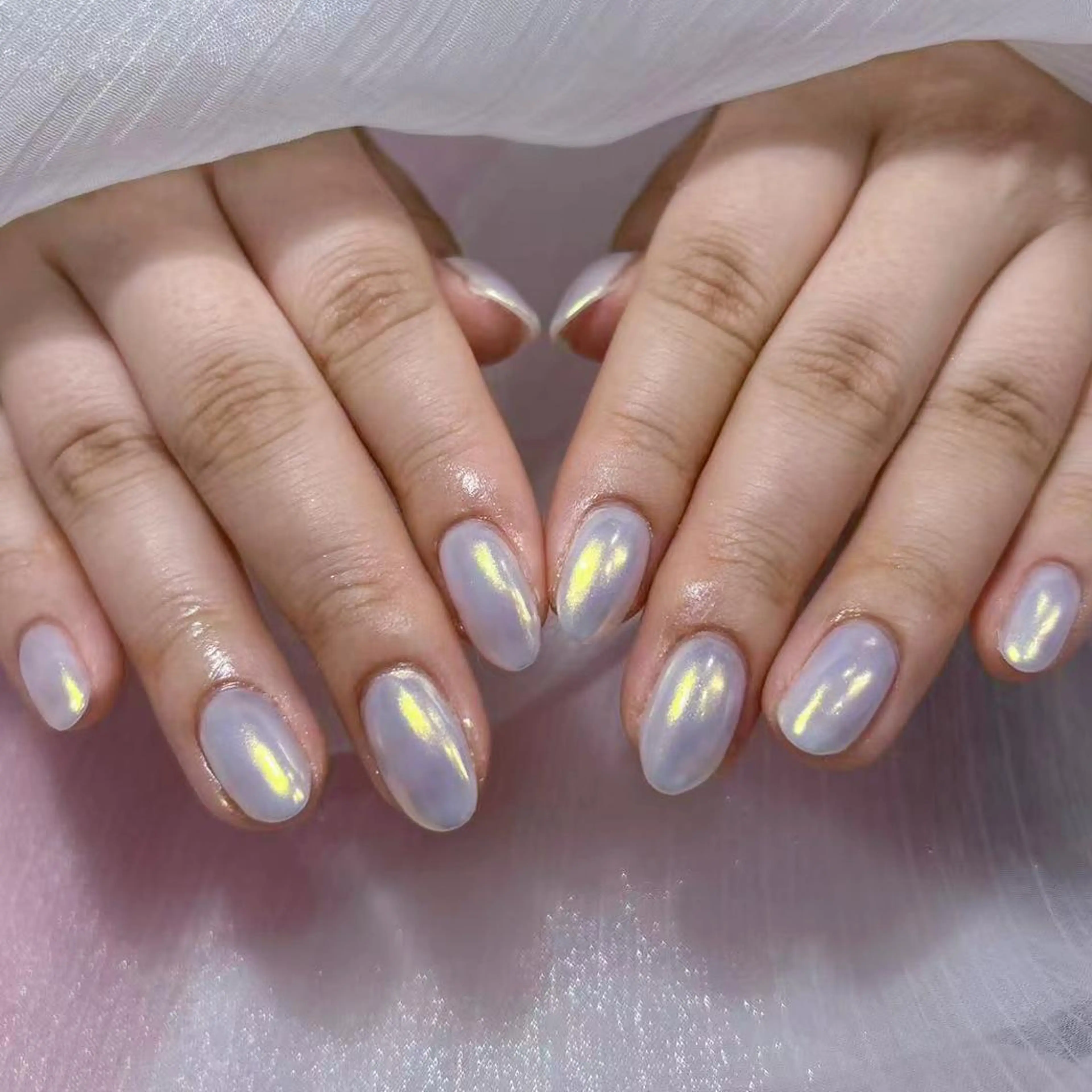 ネイル アートネイル オーロラネイル ガーリー キラキラネイル 韓国ネイル ハンドネイル DIAMOND Nail🥇のネイルデザイン