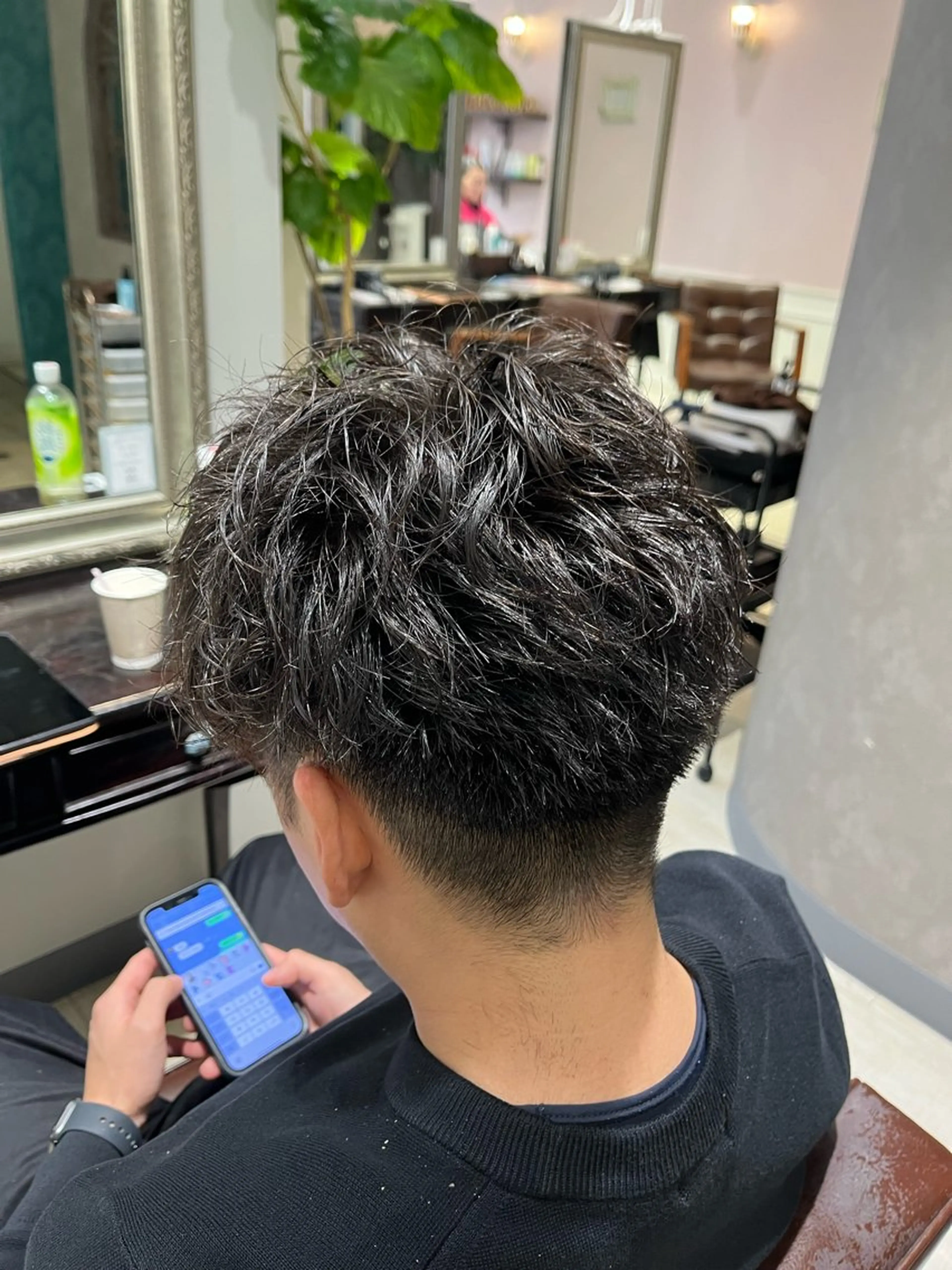 パーマ メンズ メンズパーマ カット パーマ レイヤー/透明感/髪 質改善/メンズ/佐藤のヘアスタイル