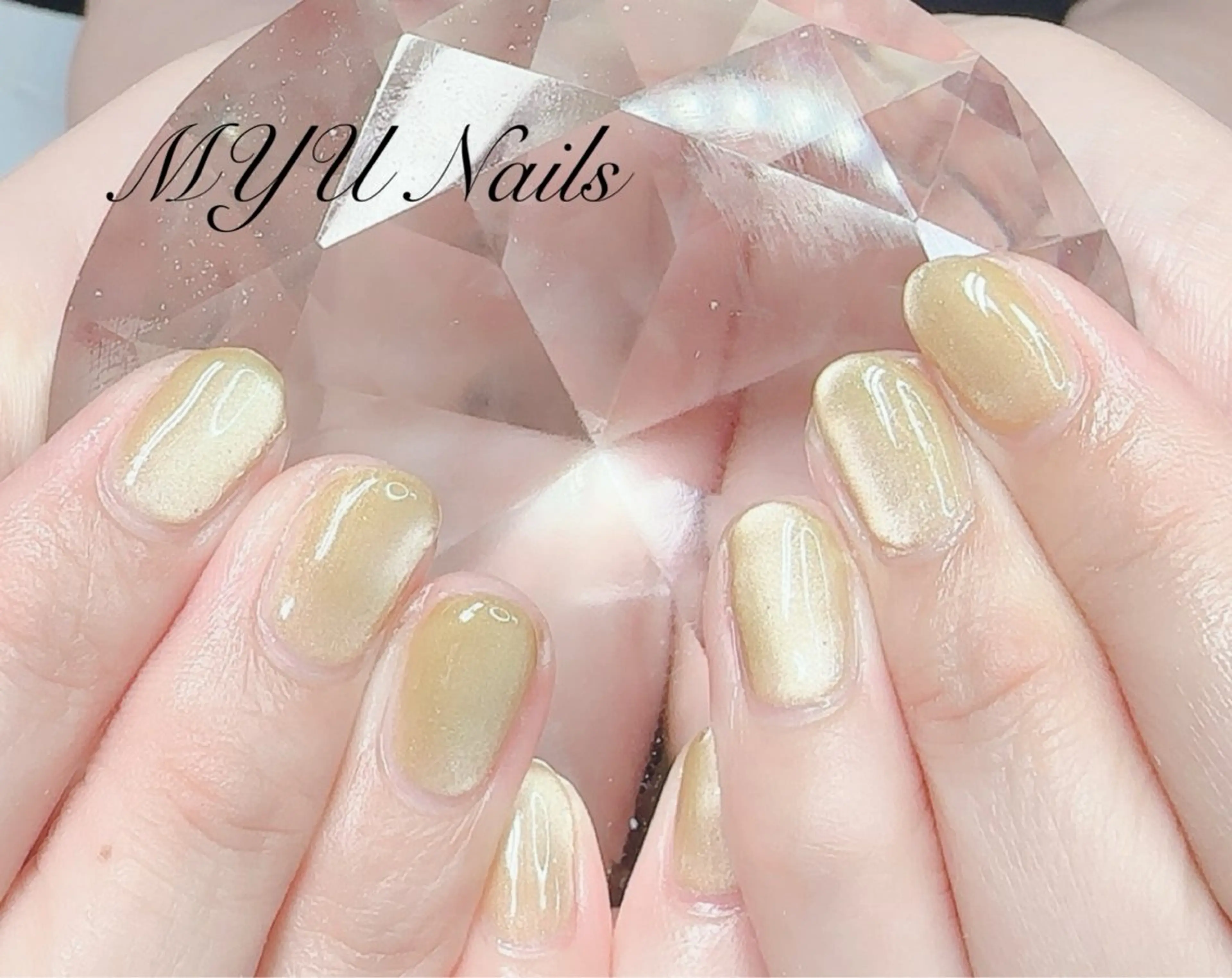 ネイル ジェルネイル マグネットネイル 持ち込み ニュアンスネイル パラジェル ハンドネイル MYU Nails所属・MYU Nailsのネイルデザイン