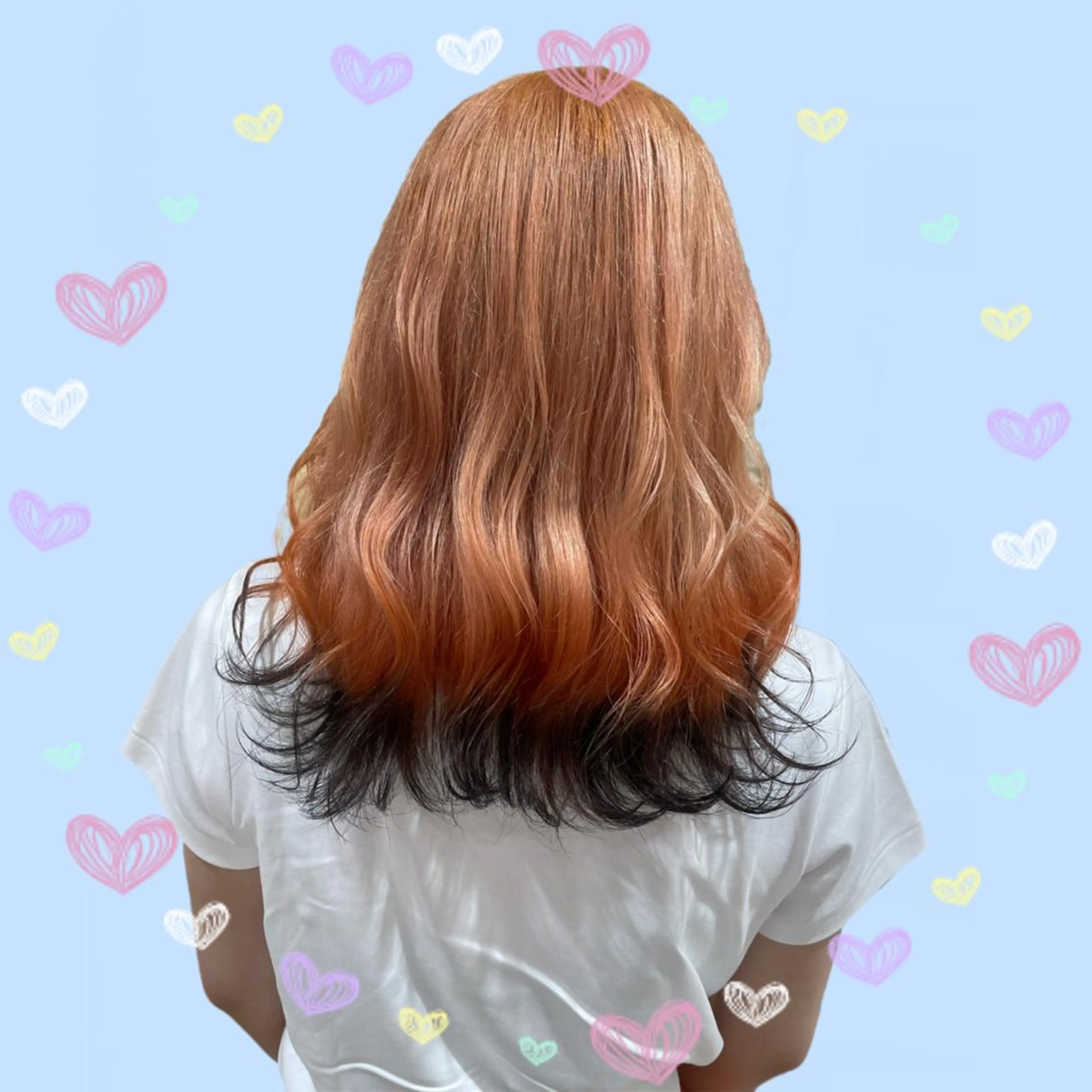 ロング カラー ヘアアレンジ ハイトーンカラー ヘアカラー 🦄ブリーチ💜エク ステ💜MIU🦄のヘアスタイル