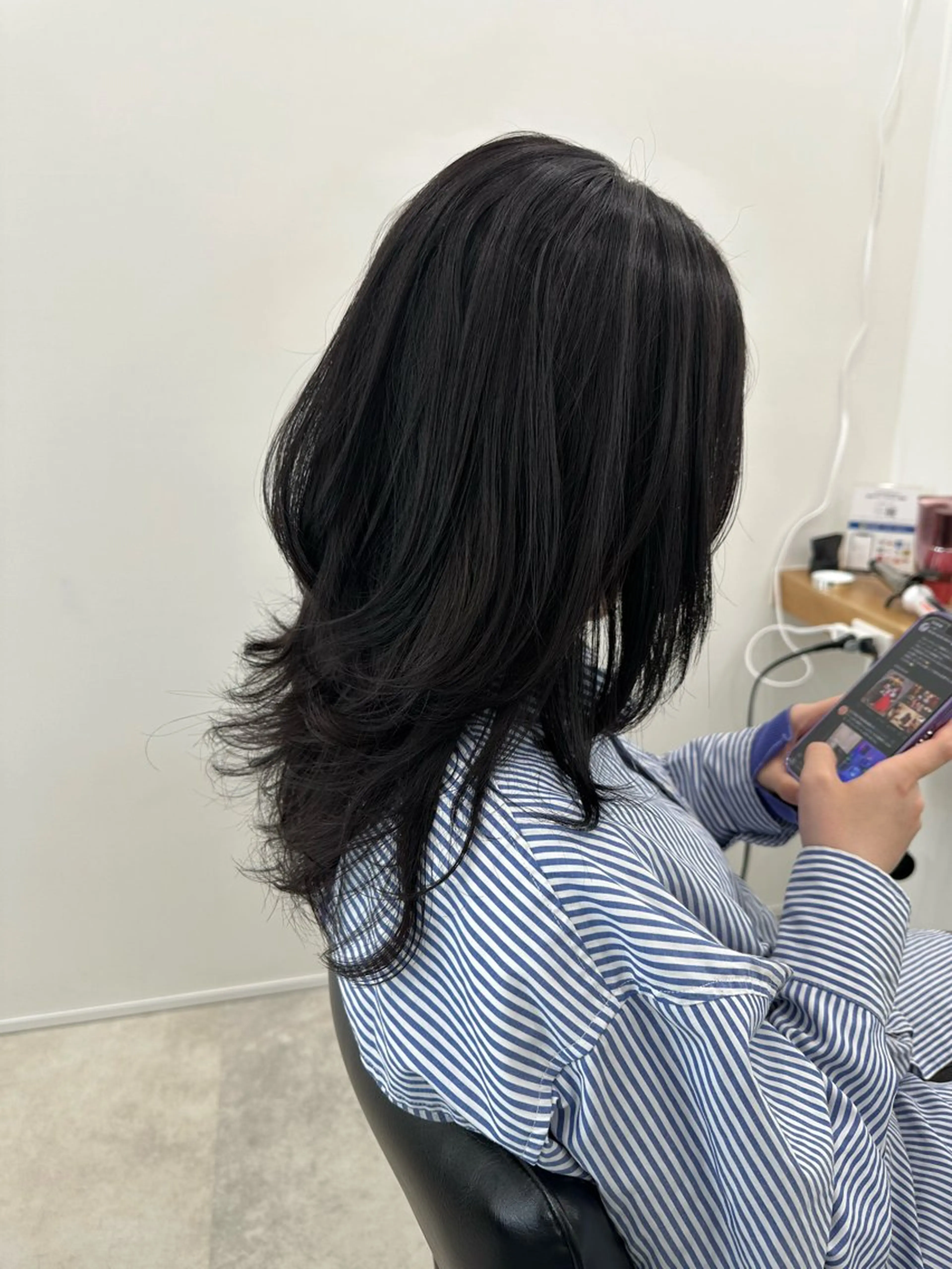 セミロング カラー カット ヘアカラー 海外ヘア/ワンカラー 🍒nao.のヘアスタイル