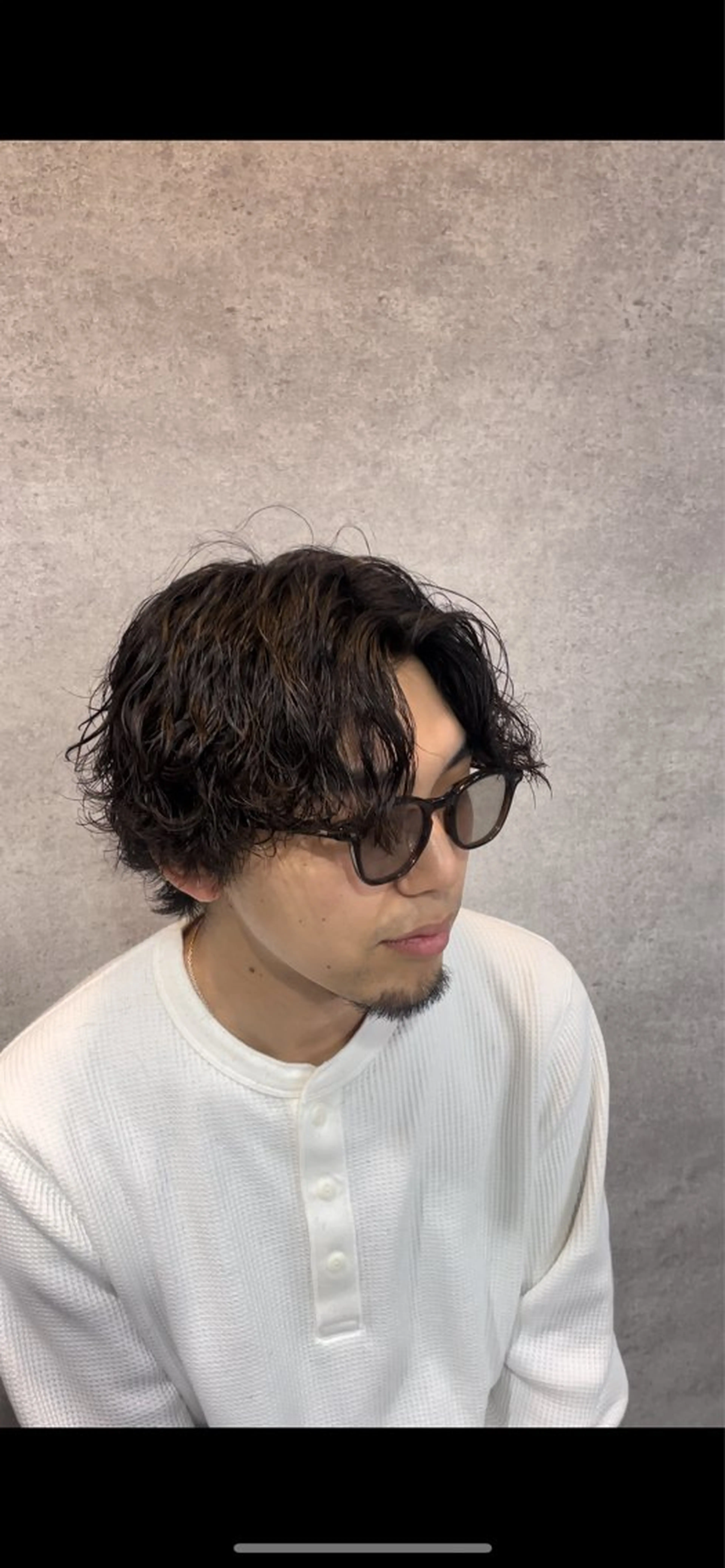 ミディアム パーマ メンズ カット パーマ 🌟あゆ🌟 女子ウケスタイルのヘアスタイル