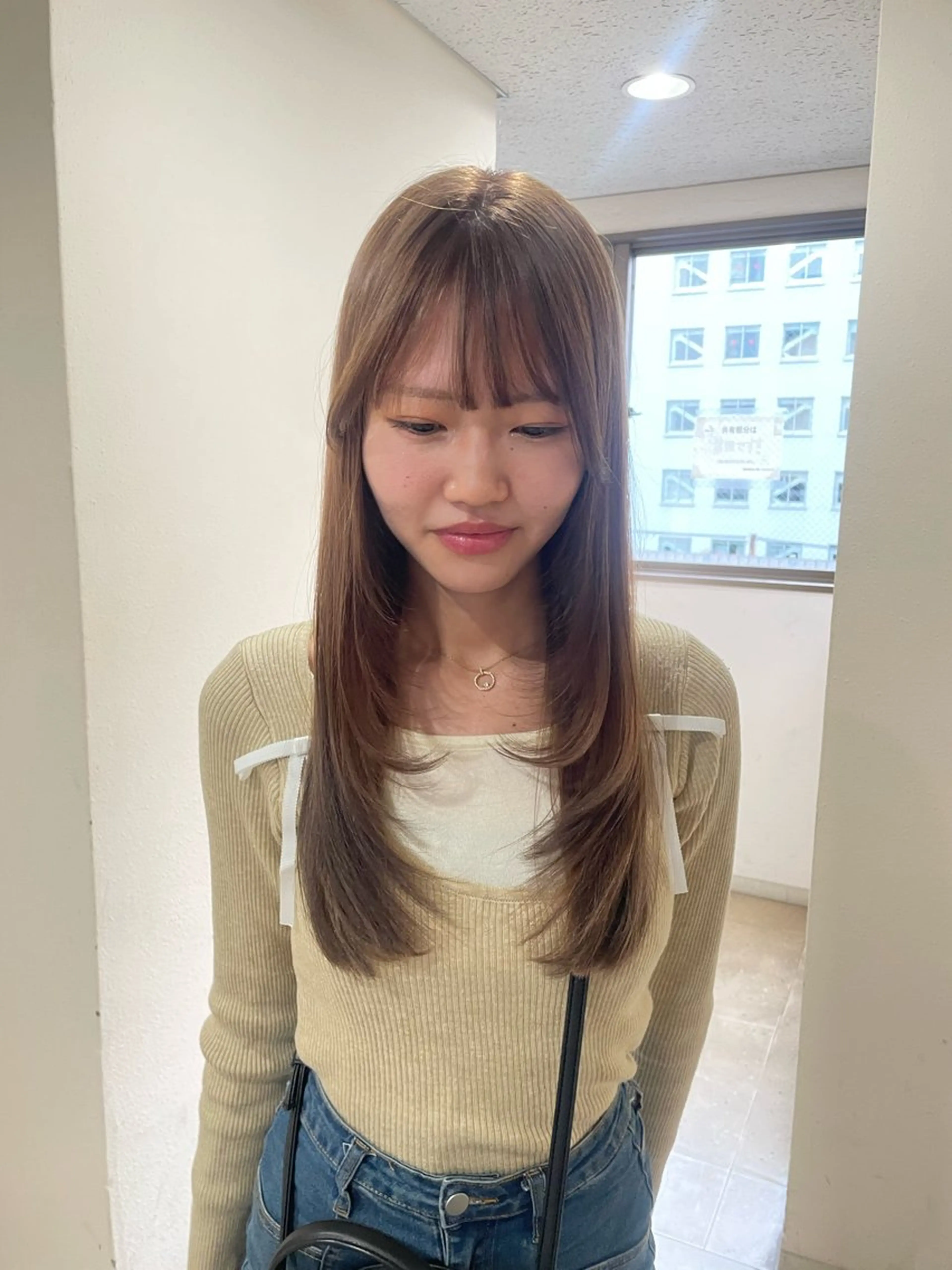 セミロング カラー レイヤーカット 🪐REIKAのヘアスタイル