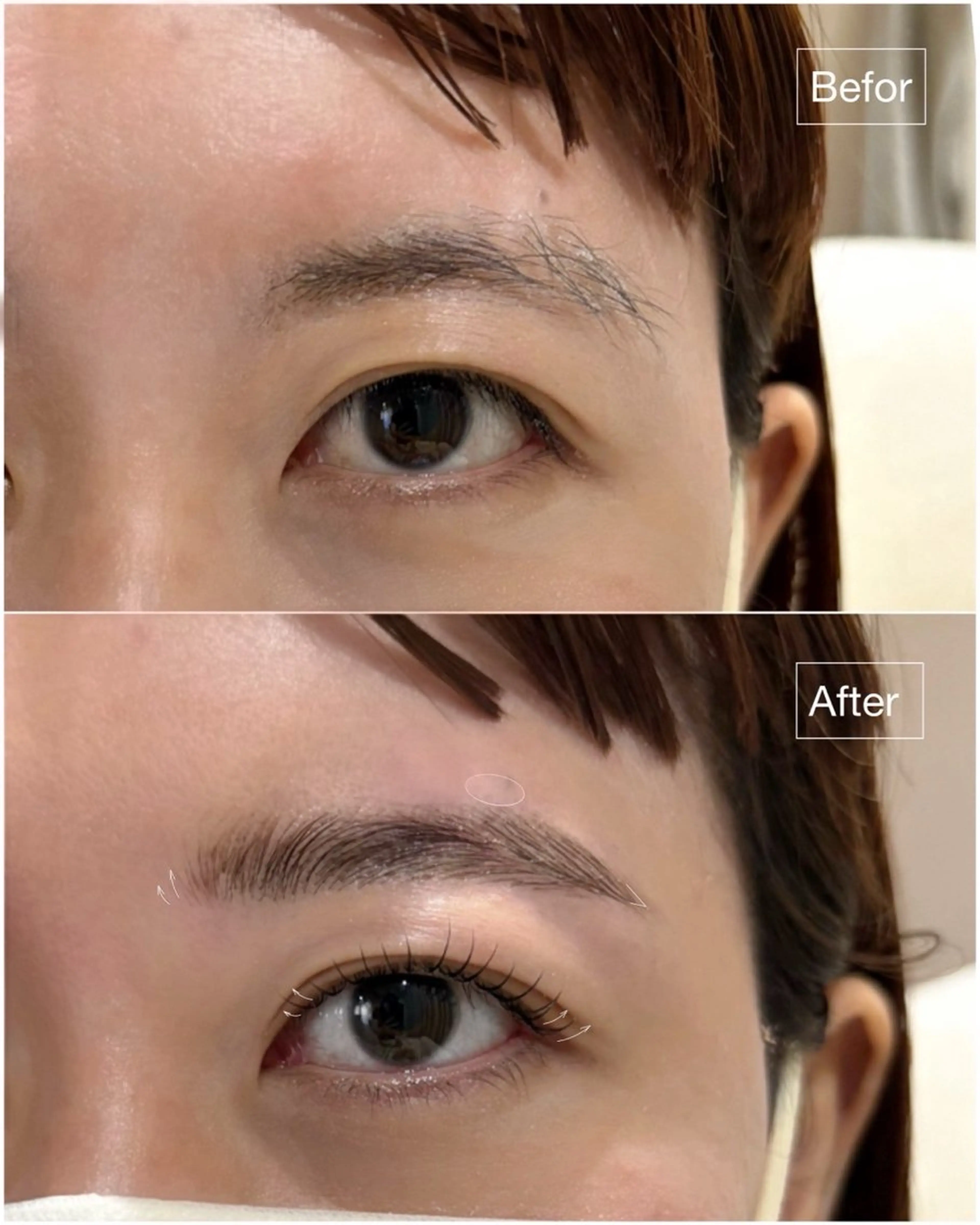 Browstyling(wax in)の写真