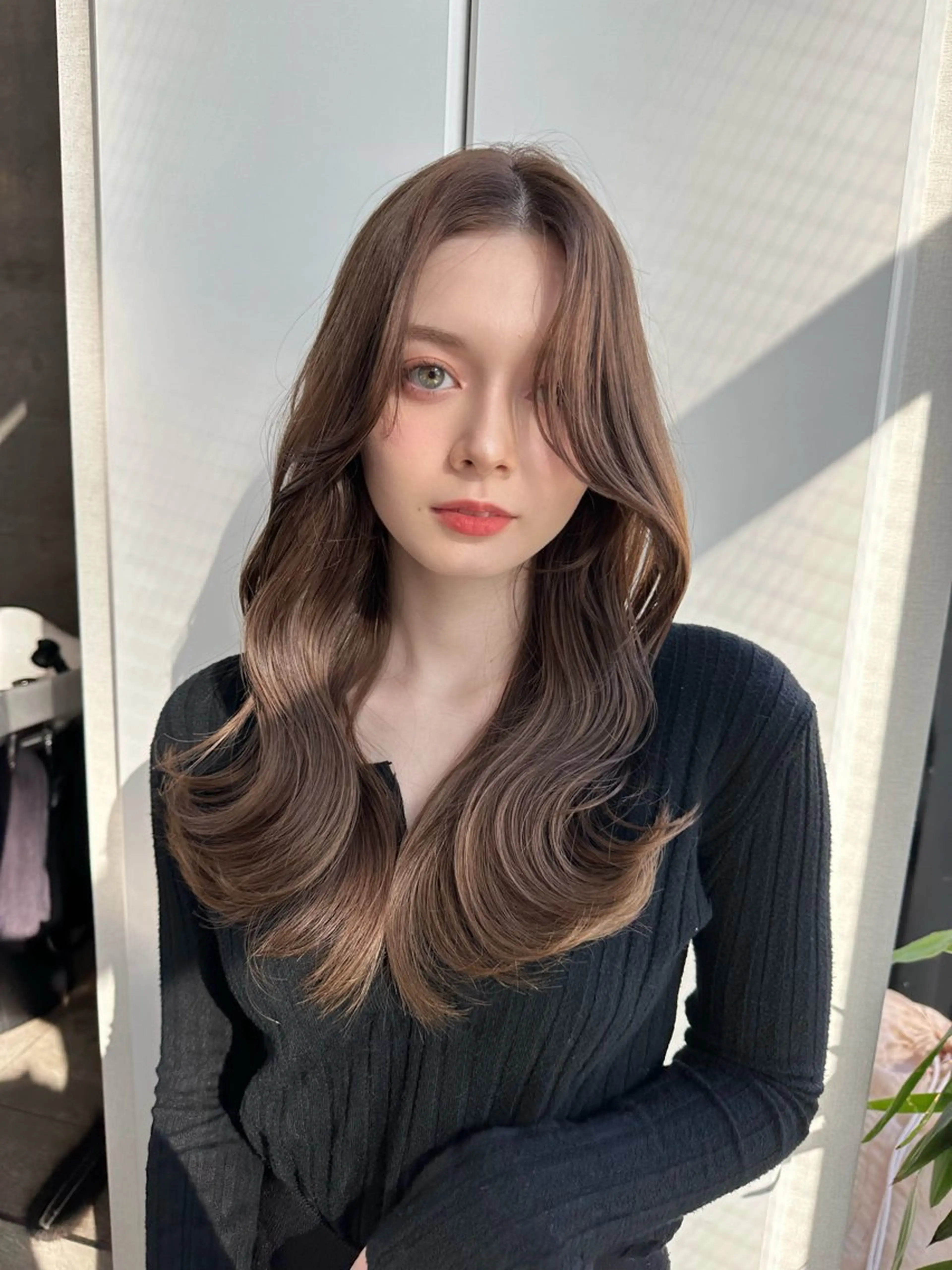 ロング カット ヘアカラー トリートメント SALOWIN原宿AROA店所属・顔まわり神カット✂︎ 齋藤雄大【原宿】のヘアスタイル