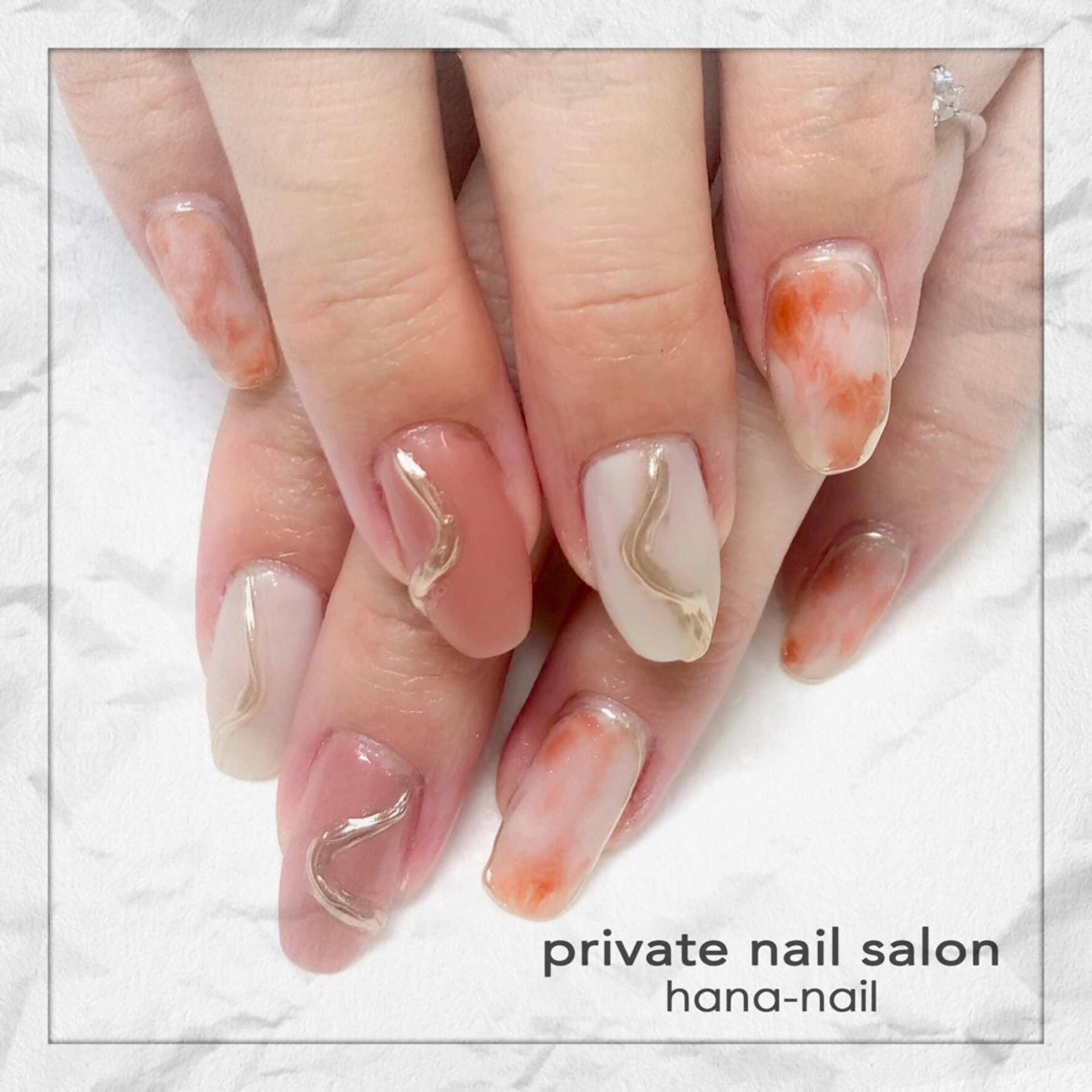 ネイル HANA-NAILハナネイル福山所属・Kao hana-nailのネイルデザイン