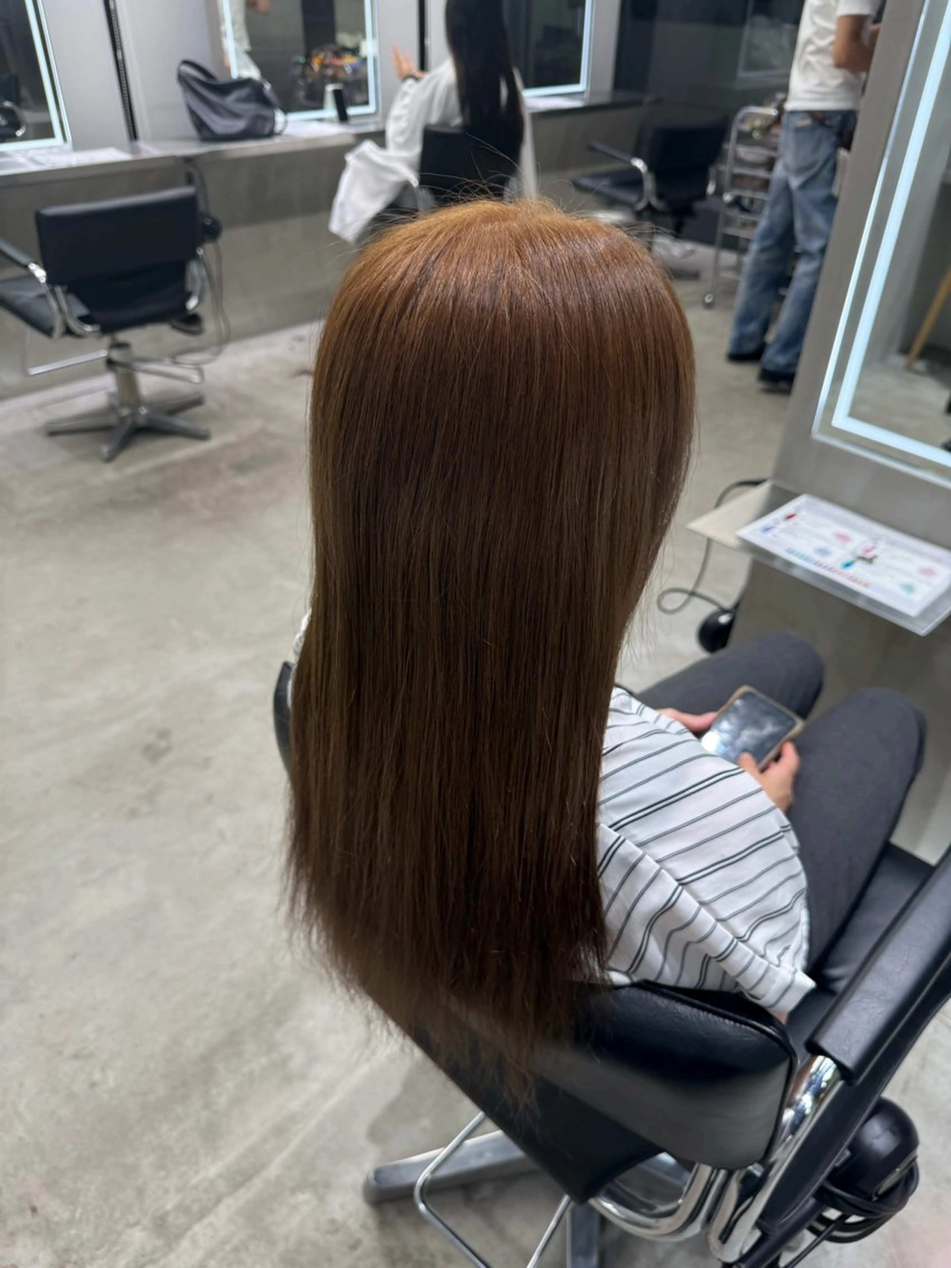 ロング カット ヘアカラー ヘアセット fifth天神メンズ カラーパーマ　/りずのヘアスタイル