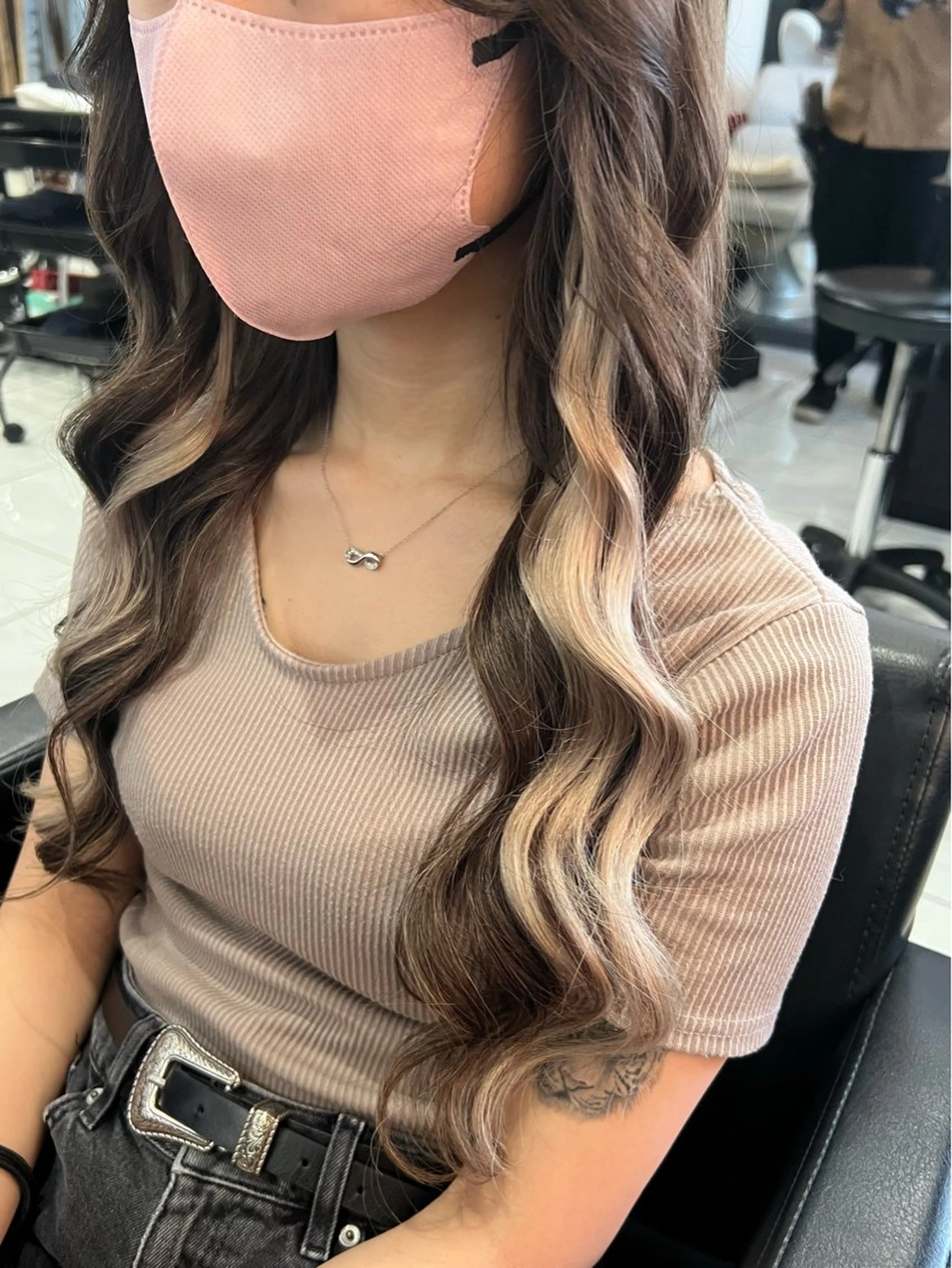 ロング プルエクステ エクステ YUDU🍊 germe/ジェルムのヘアスタイル