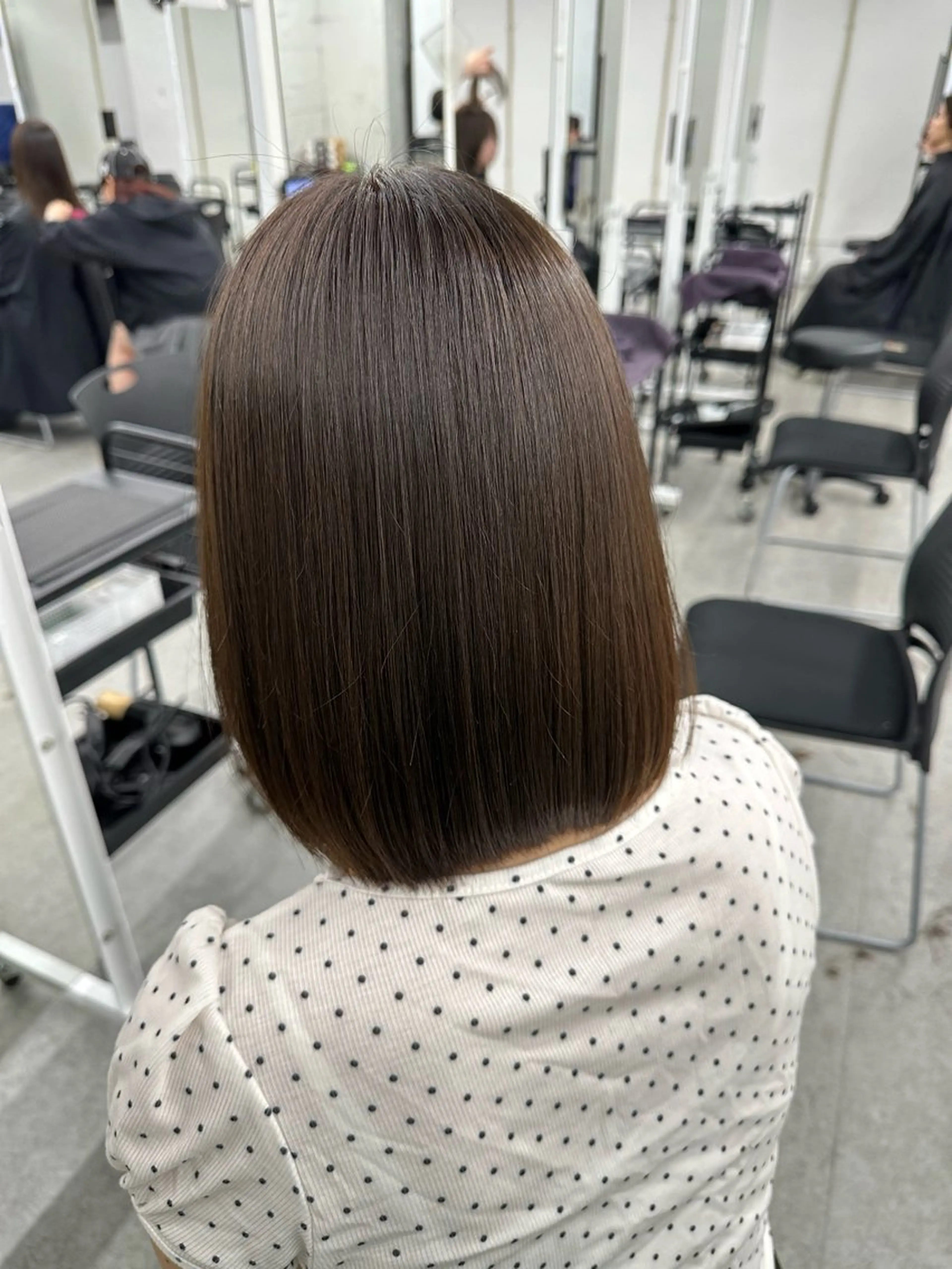 ミディアム カット ヘアカラー トリートメント ナチュラルhair 🌿meariのヘアスタイル
