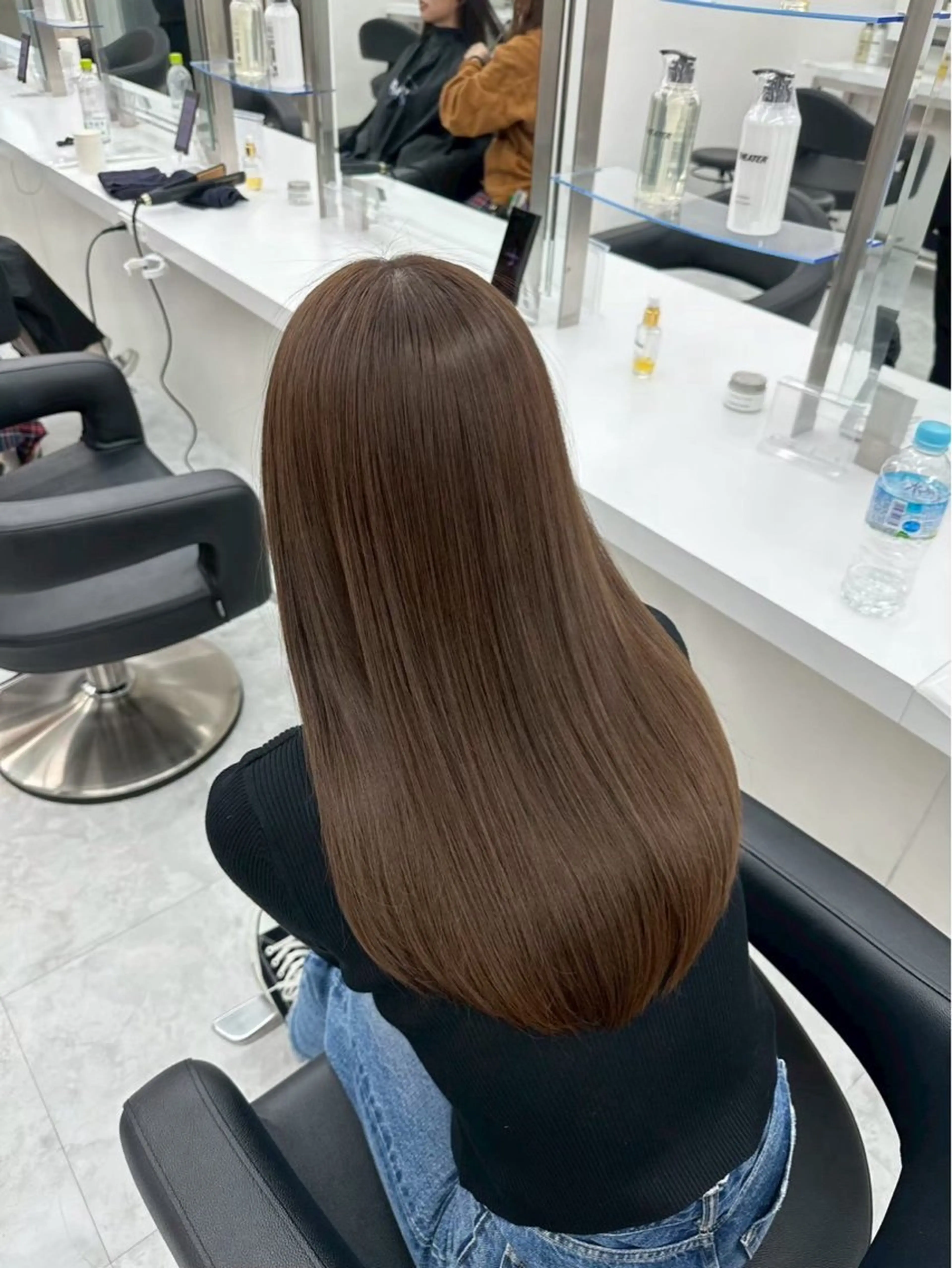 ロング カラー kazuki🍑韓国 トレンド暖色🫗のヘアスタイル