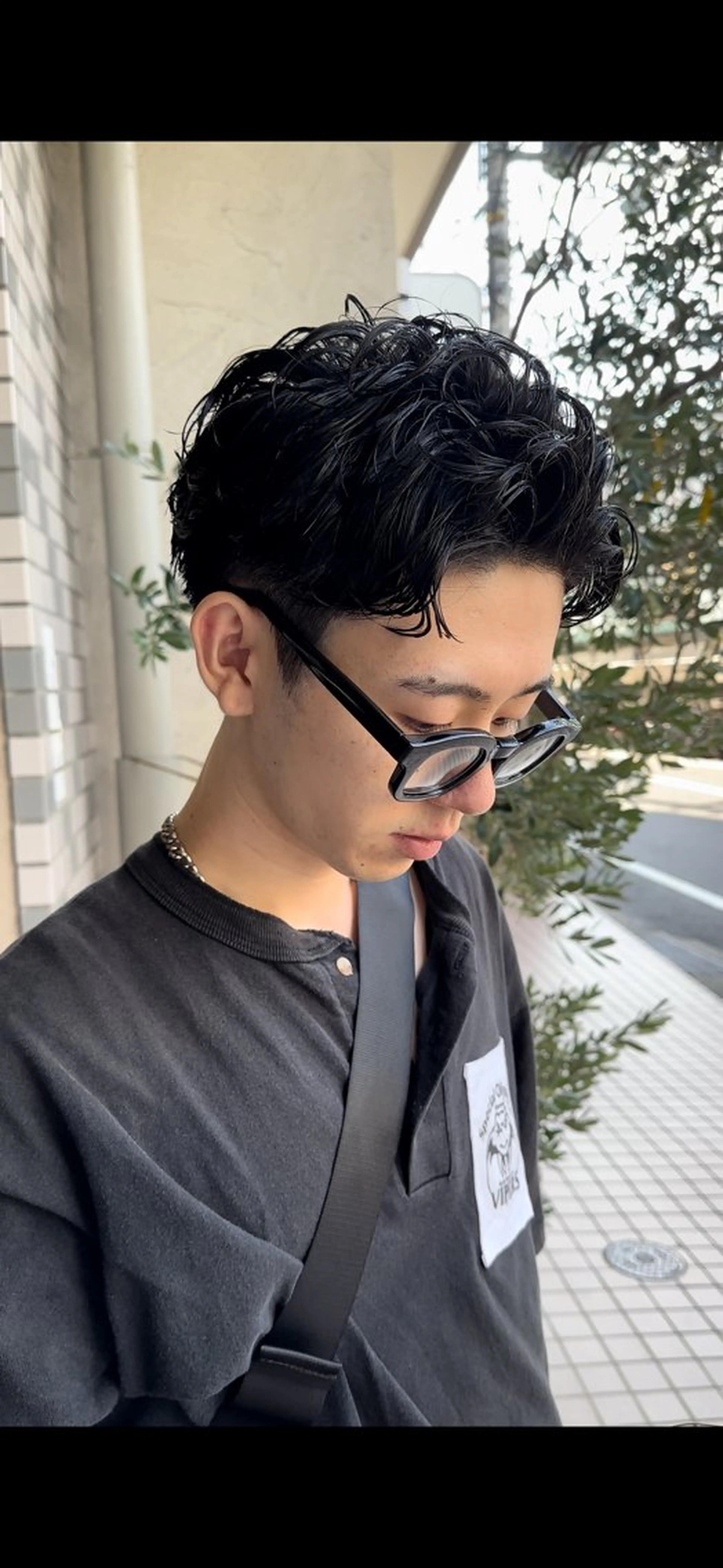 パーマ メンズ オールバック メンズパーマ カット ヘアカラー パーマ 縮毛矯正 年間2000名担当◎ パーマ職人/仲原佑樹のヘアスタイル