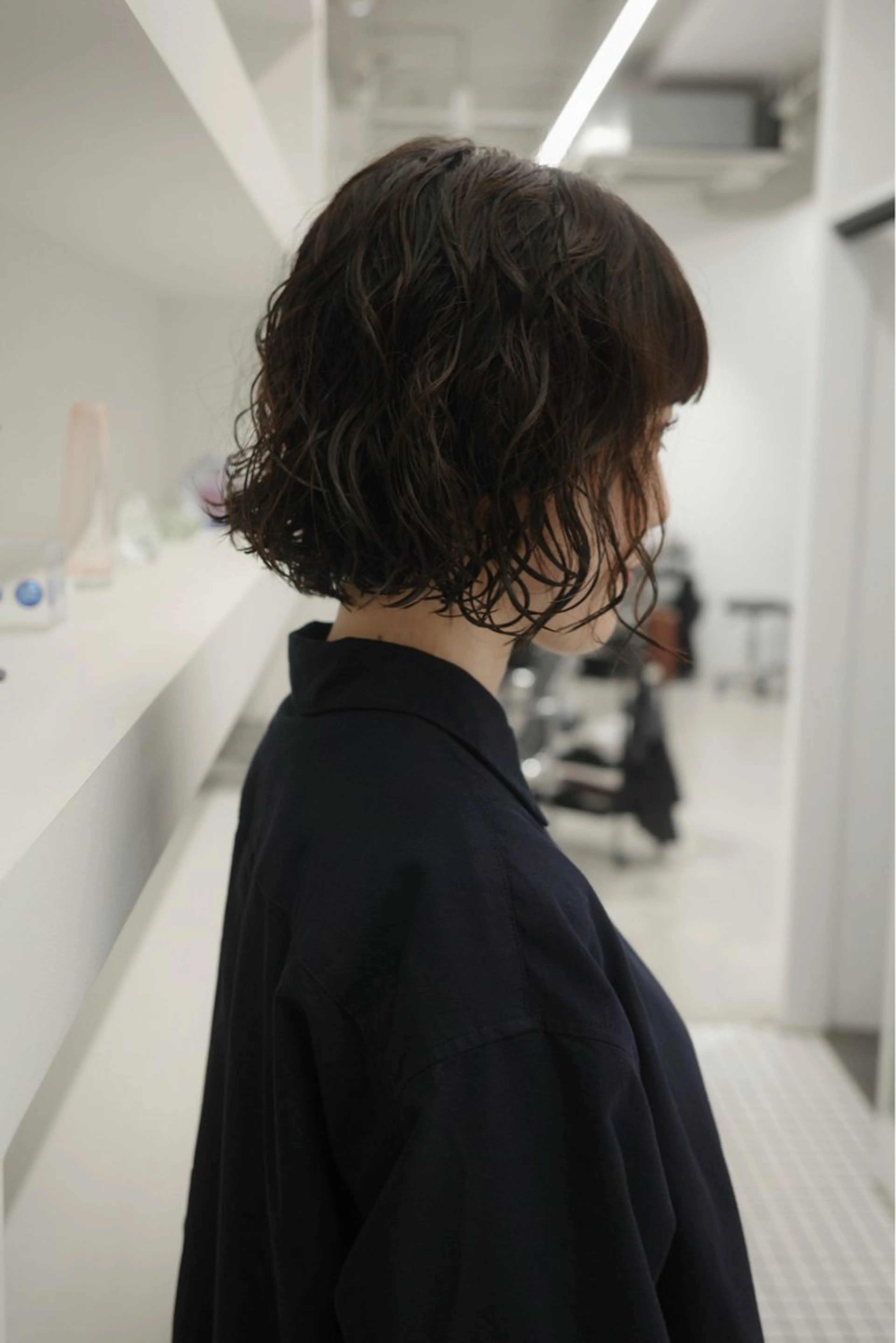 ショート パーマ カット パーマ 🌱ぱつっと/ボブ 🌱のヘアスタイル