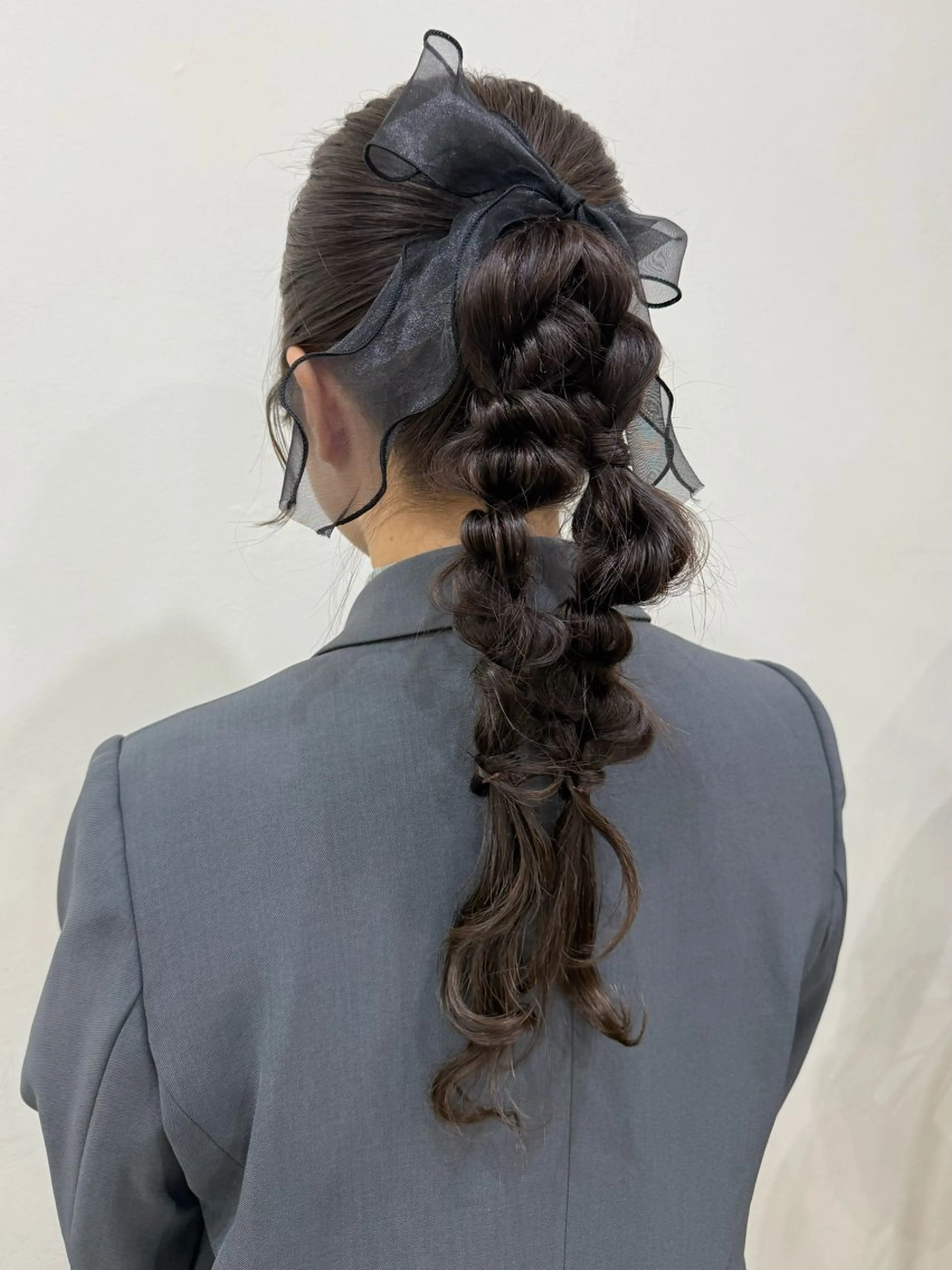 ロング ヘアアレンジ ヘアセット 韓国風パーマ/耳つぼ ヘアセット/みづきのヘアスタイル