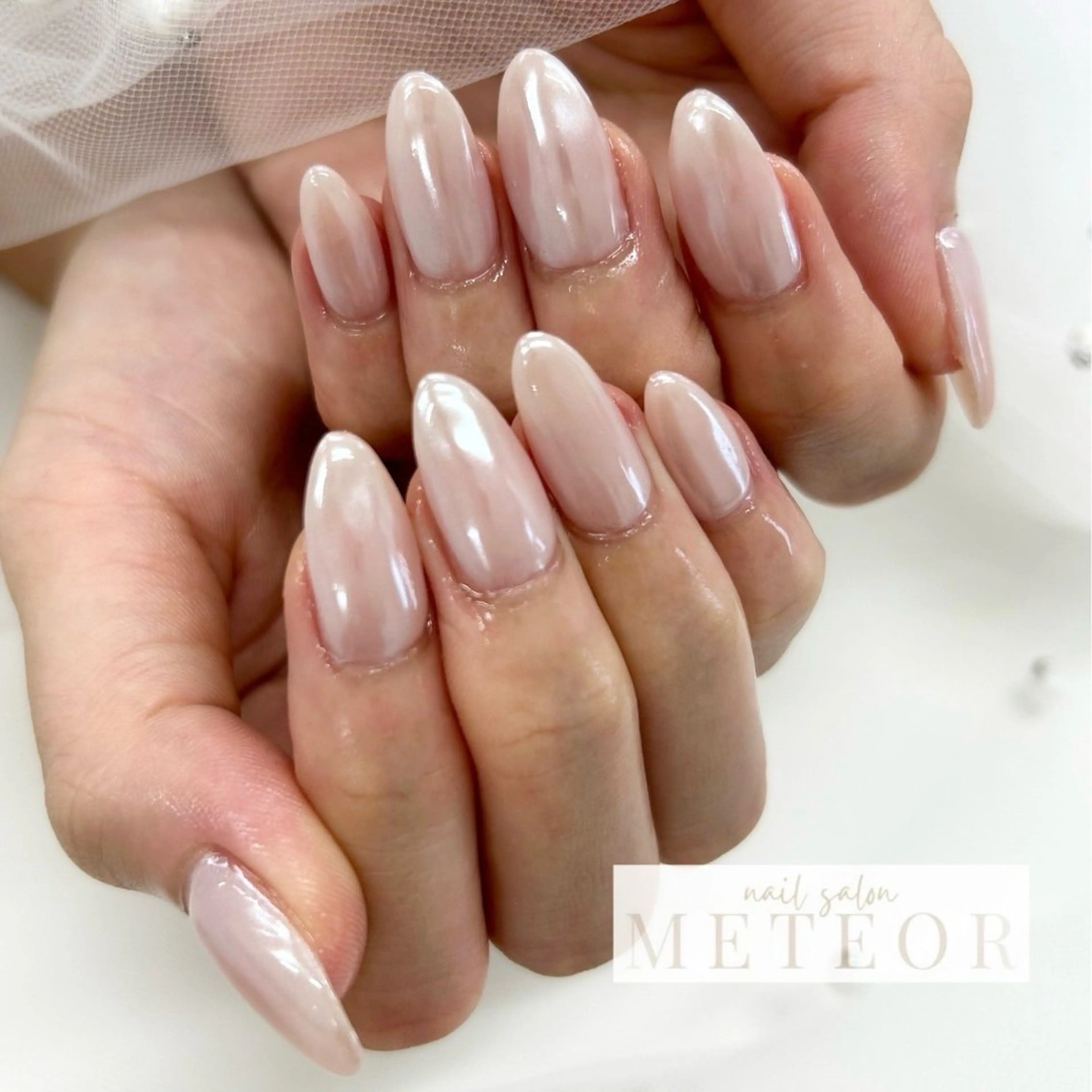 ネイル オーロラネイル 氷ネイル・うるうるネイル ミラーネイル nailsalon meteor所属・meteor staffのその他イメージ