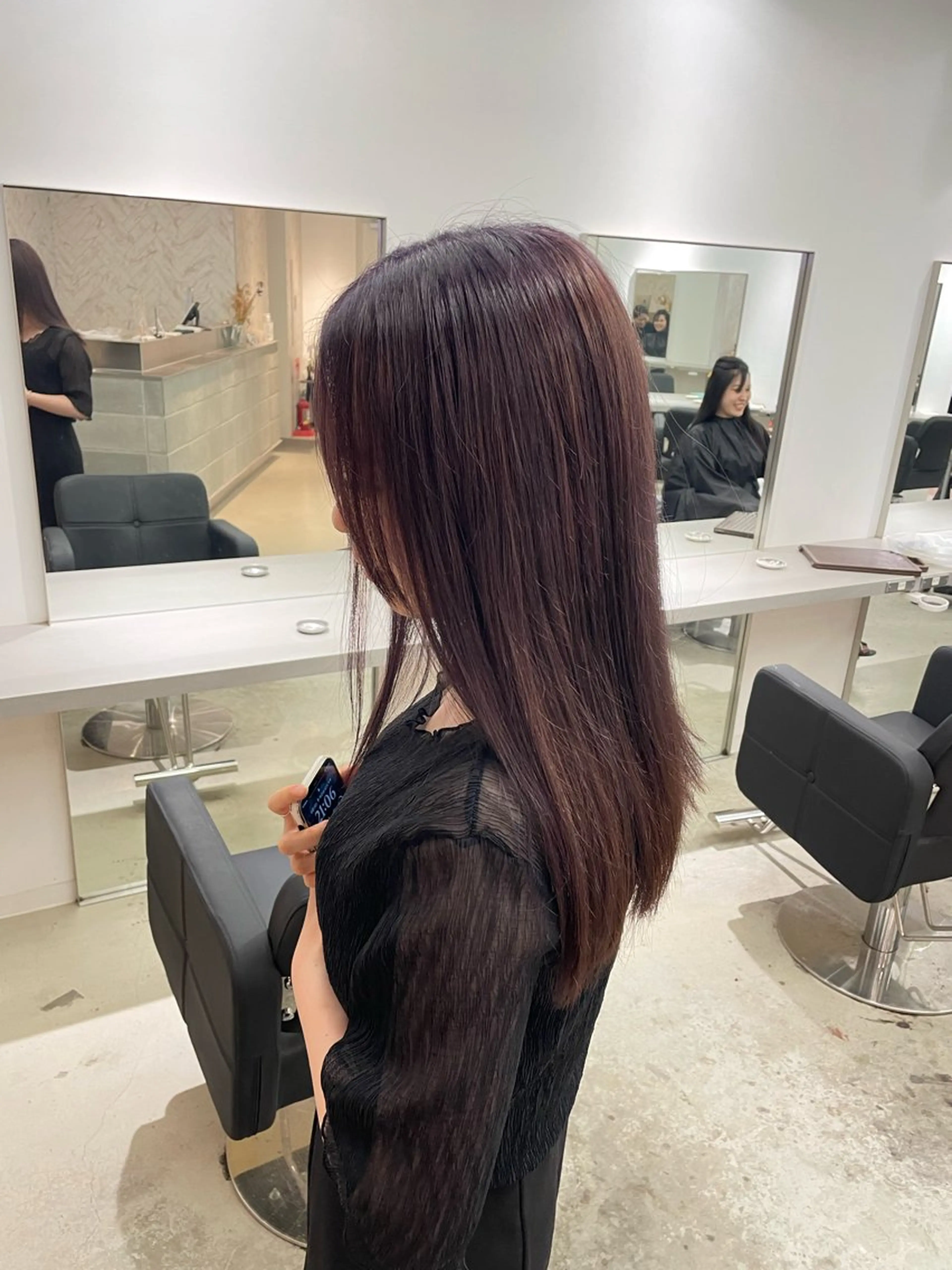 ミディアム カット ヘアカラー トリートメント ヘアセット 🎗井上 竜 ブリーチ指名No.1のヘアスタイル