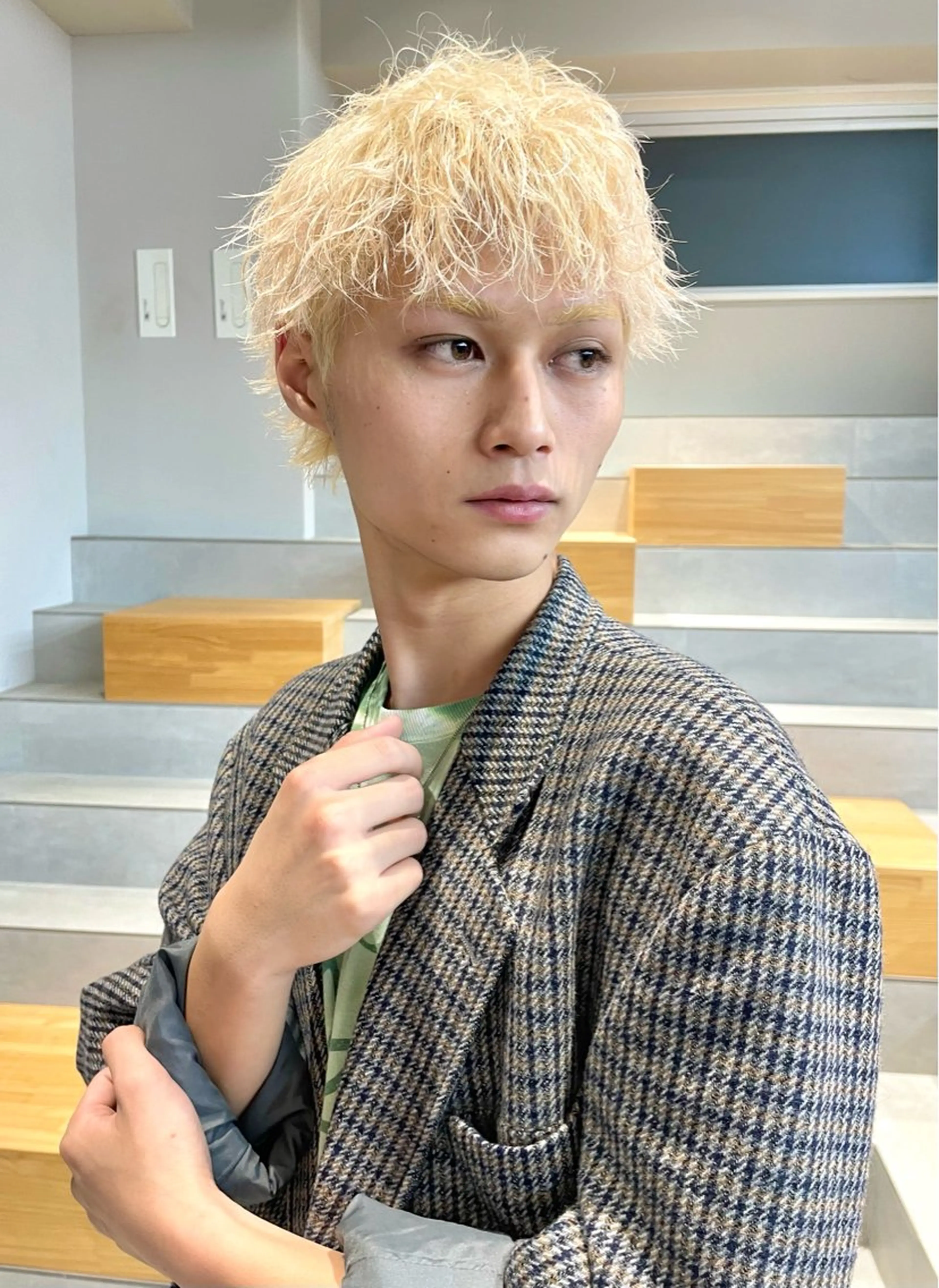 メンズ ヘアカラー 白濱 友樹のヘアスタイル