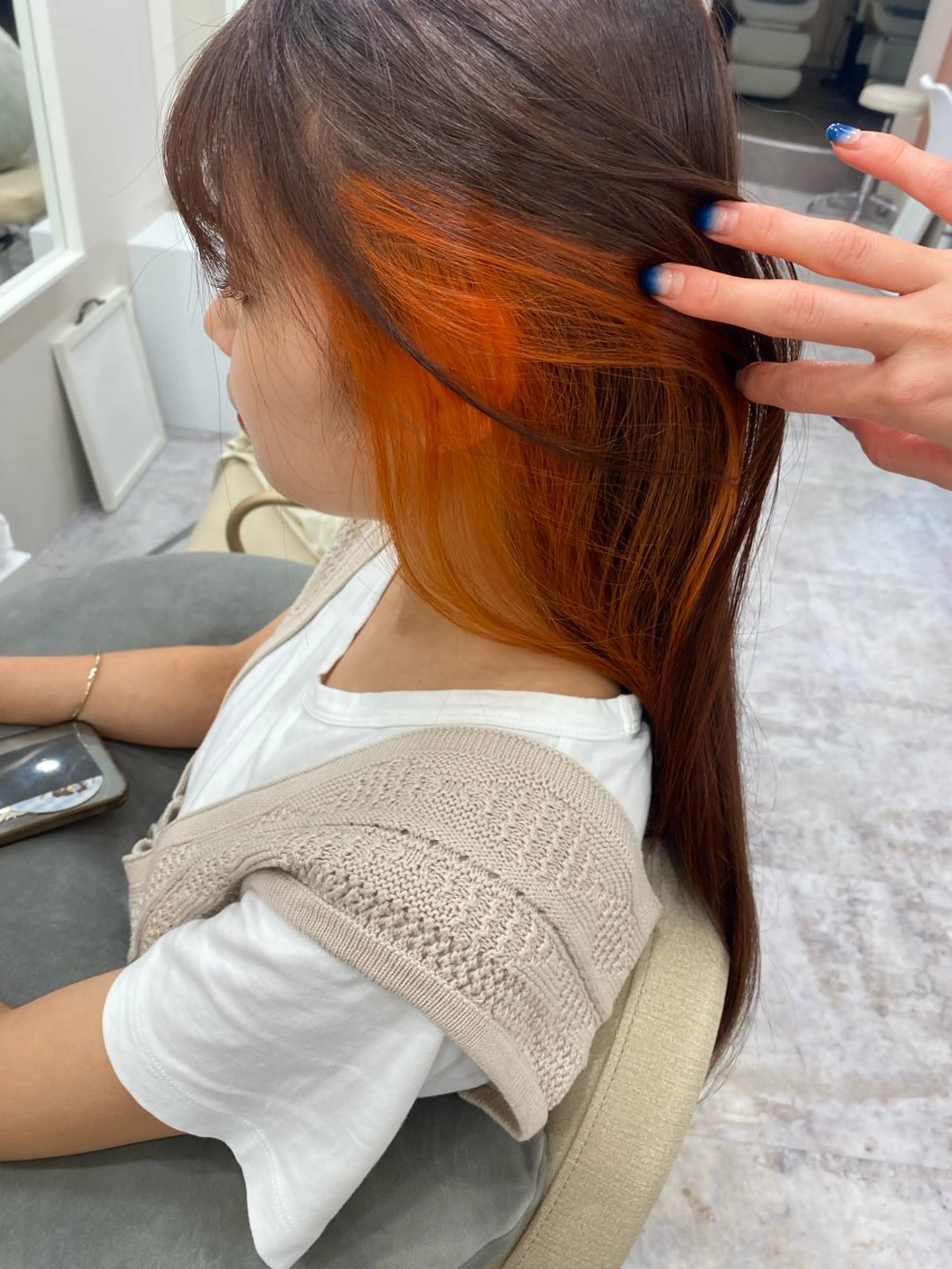 インナーカラーの写真