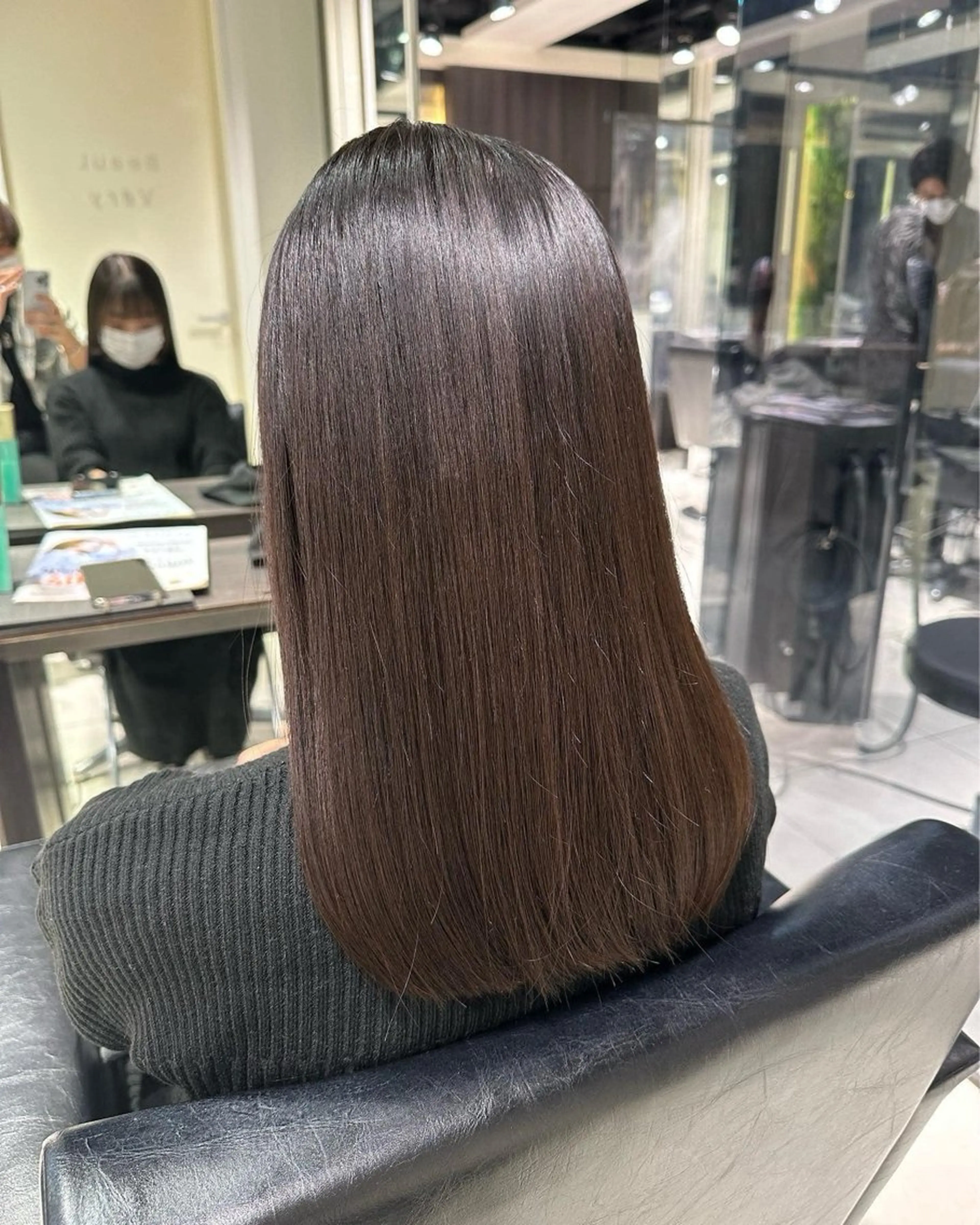 ロング カラー ヘアカラー トリートメント ヘッドスパ ピンクカラー🩷スパ ニスト🧴みき🎀のヘアスタイル