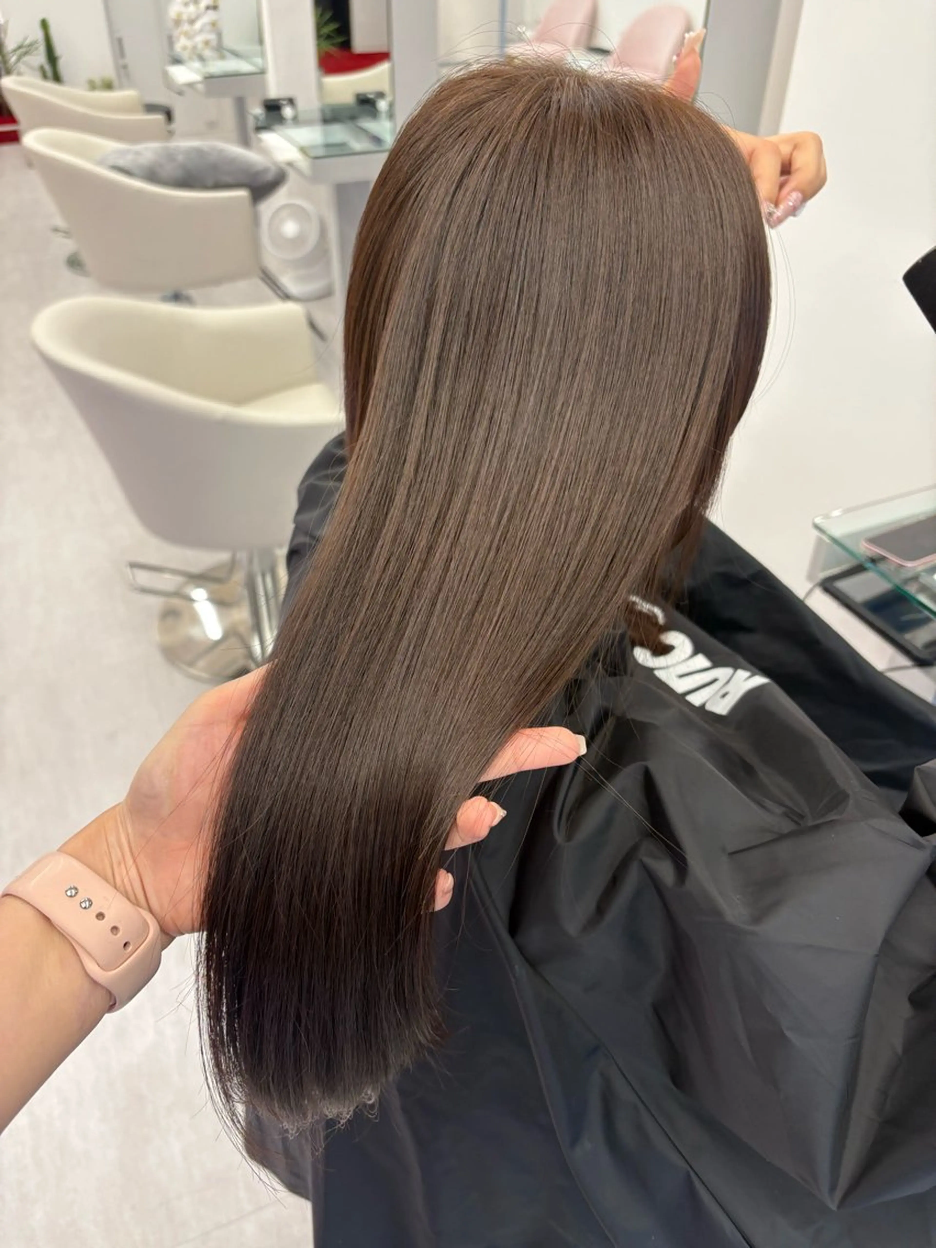 ロング カット ヘアカラー RU10©️所属・透明感カラー/大阪 Rieのヘアスタイル