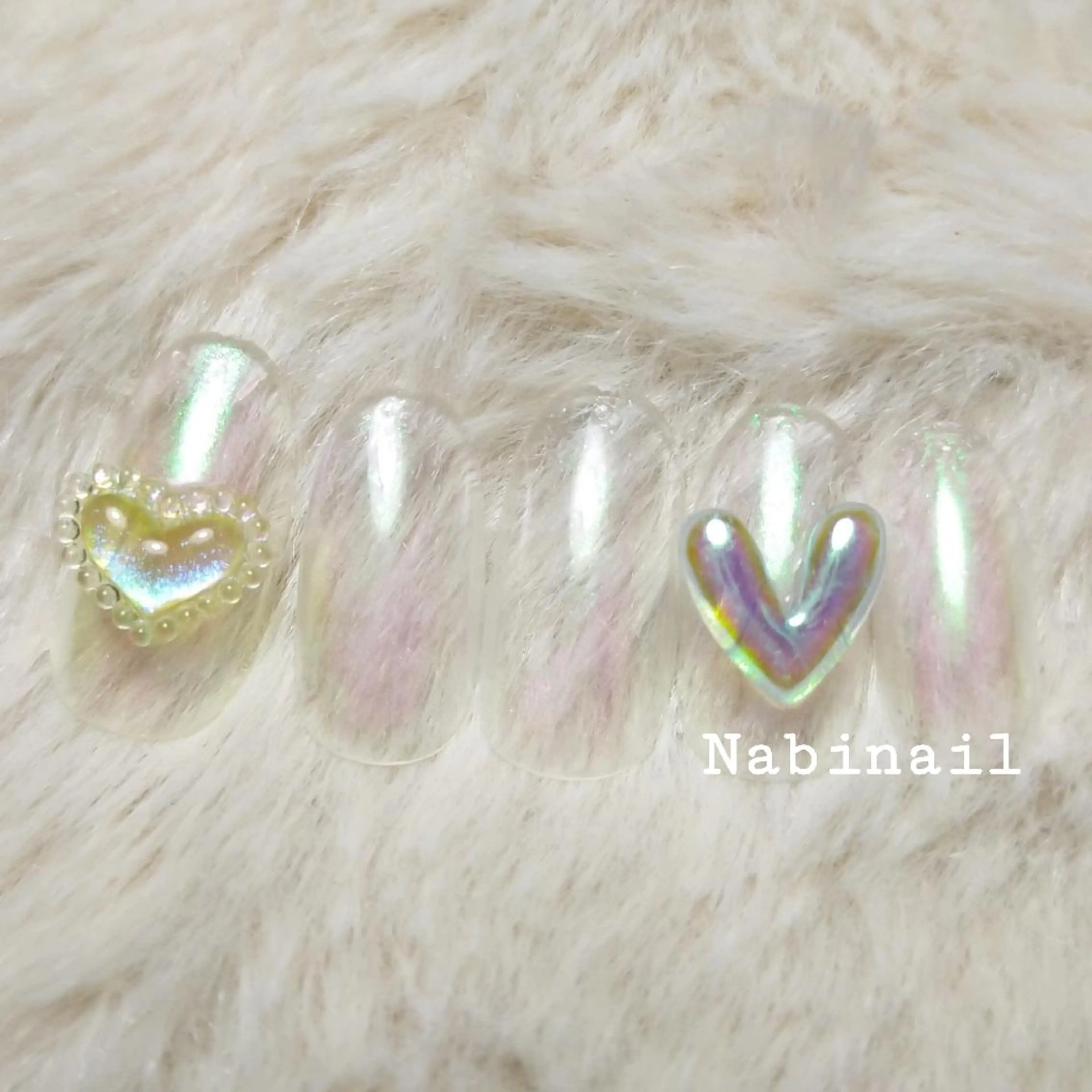 ネイル ミラーネイル 西日暮里 Nabinailのネイルデザイン