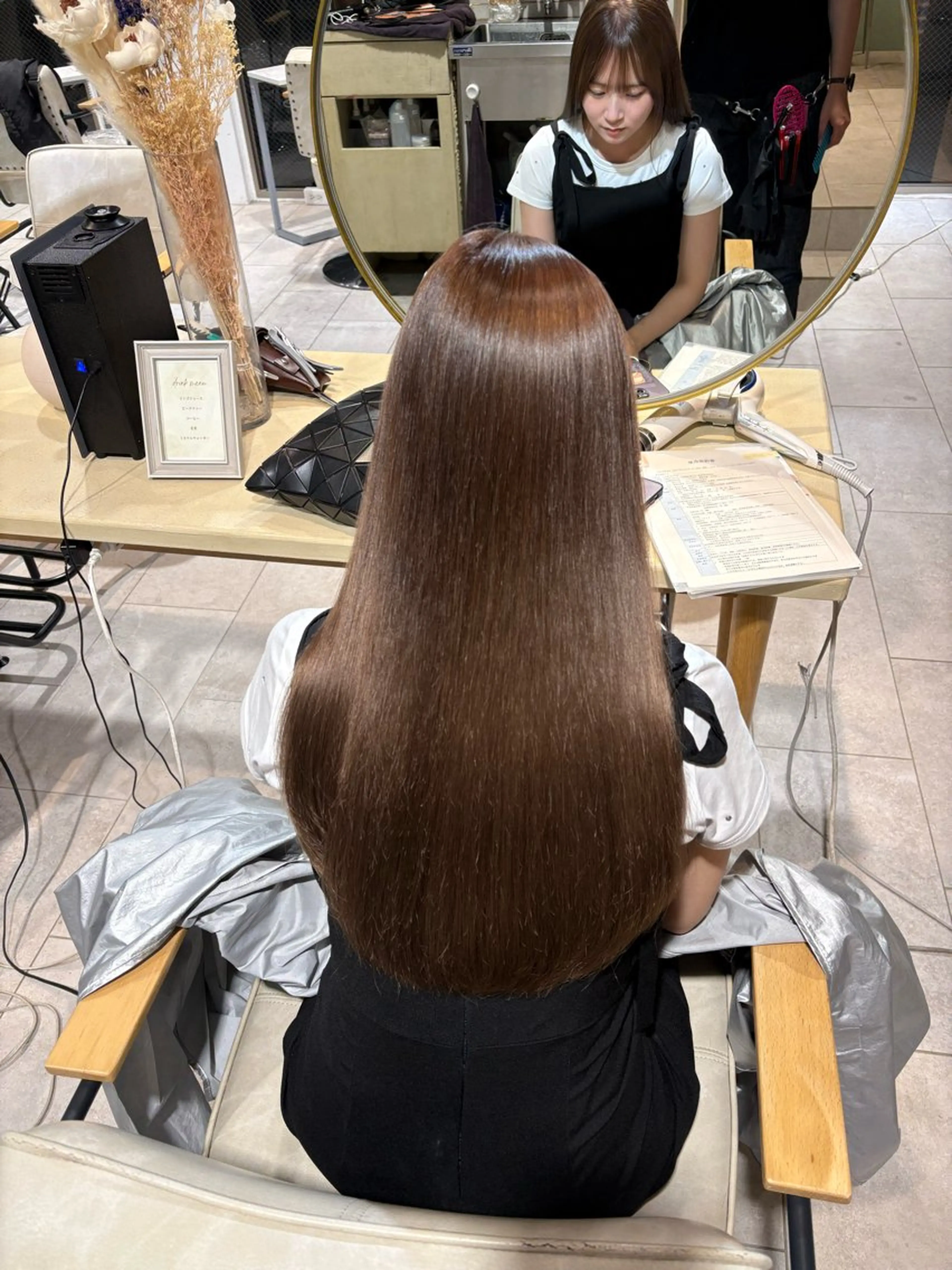 ロング カラー ヘアカラー トリートメント ヘッドスパ Tia.所属・☆... MiMiのヘアスタイル