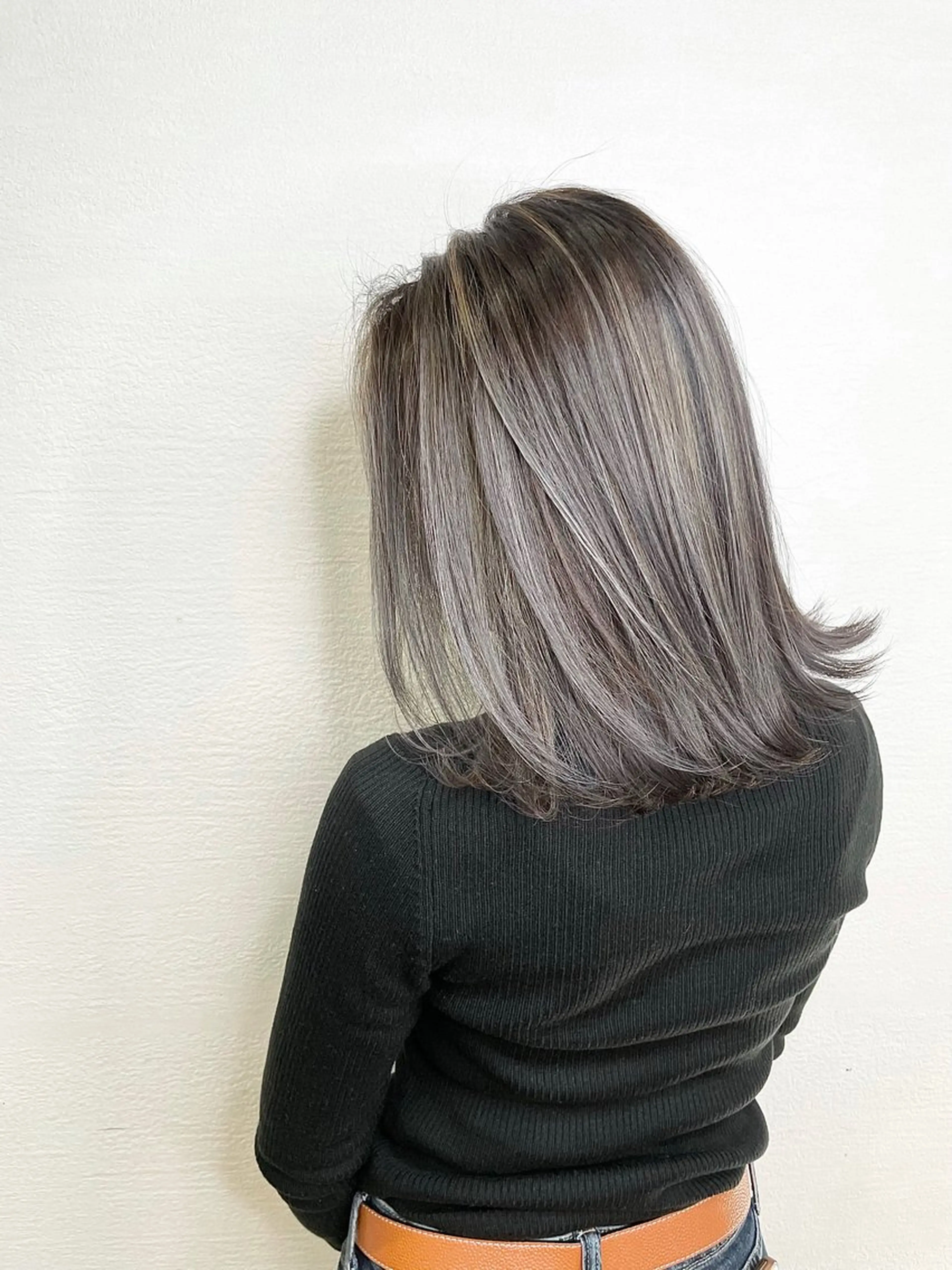 ミディアム ミディアムパーマ ミストバング ハイライト 髪質改善 ヨシンモリ HAIR SMILE COEURのその他イメージ