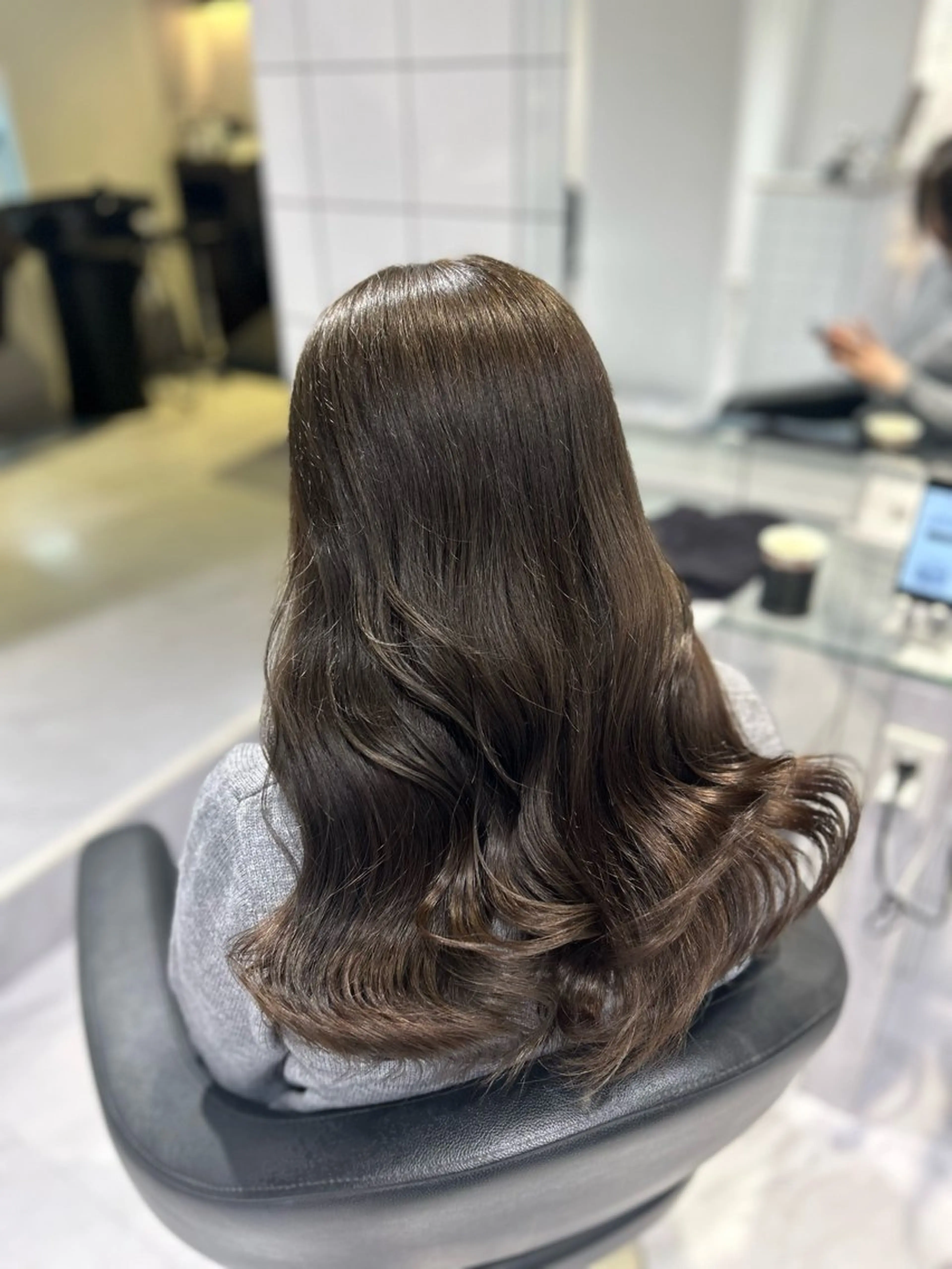 ロング カラー ヘアカラー トリートメント 表参道/透明感カラー /暗髪/ジュキヤのヘアスタイル