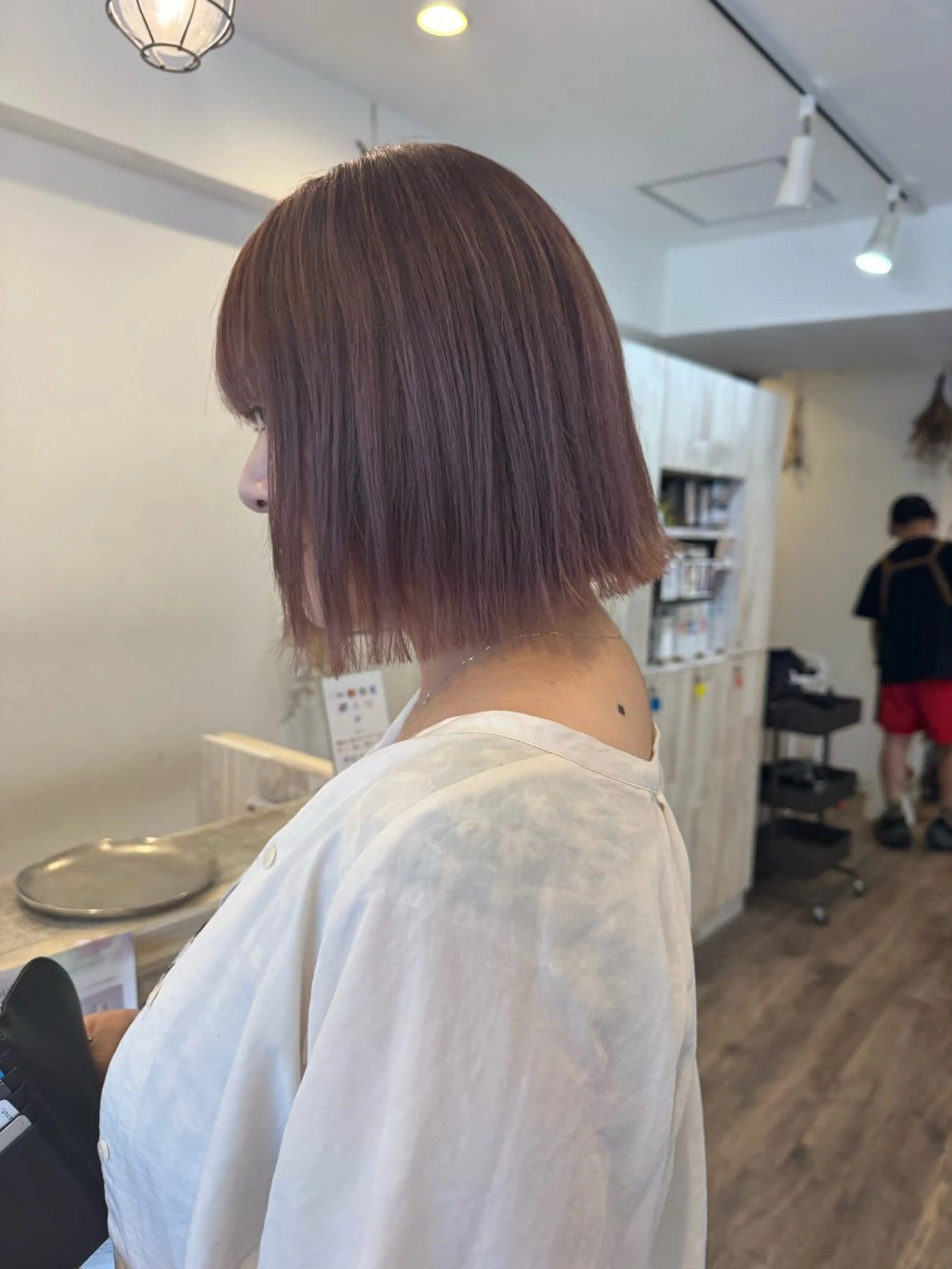 ミディアム カラー ベージュカラー ブリーチ 透明感カラー ピンクカラー ピンクベージュ ヘアカラー m ā l o.🌷 サカモトマイコのヘアスタイル