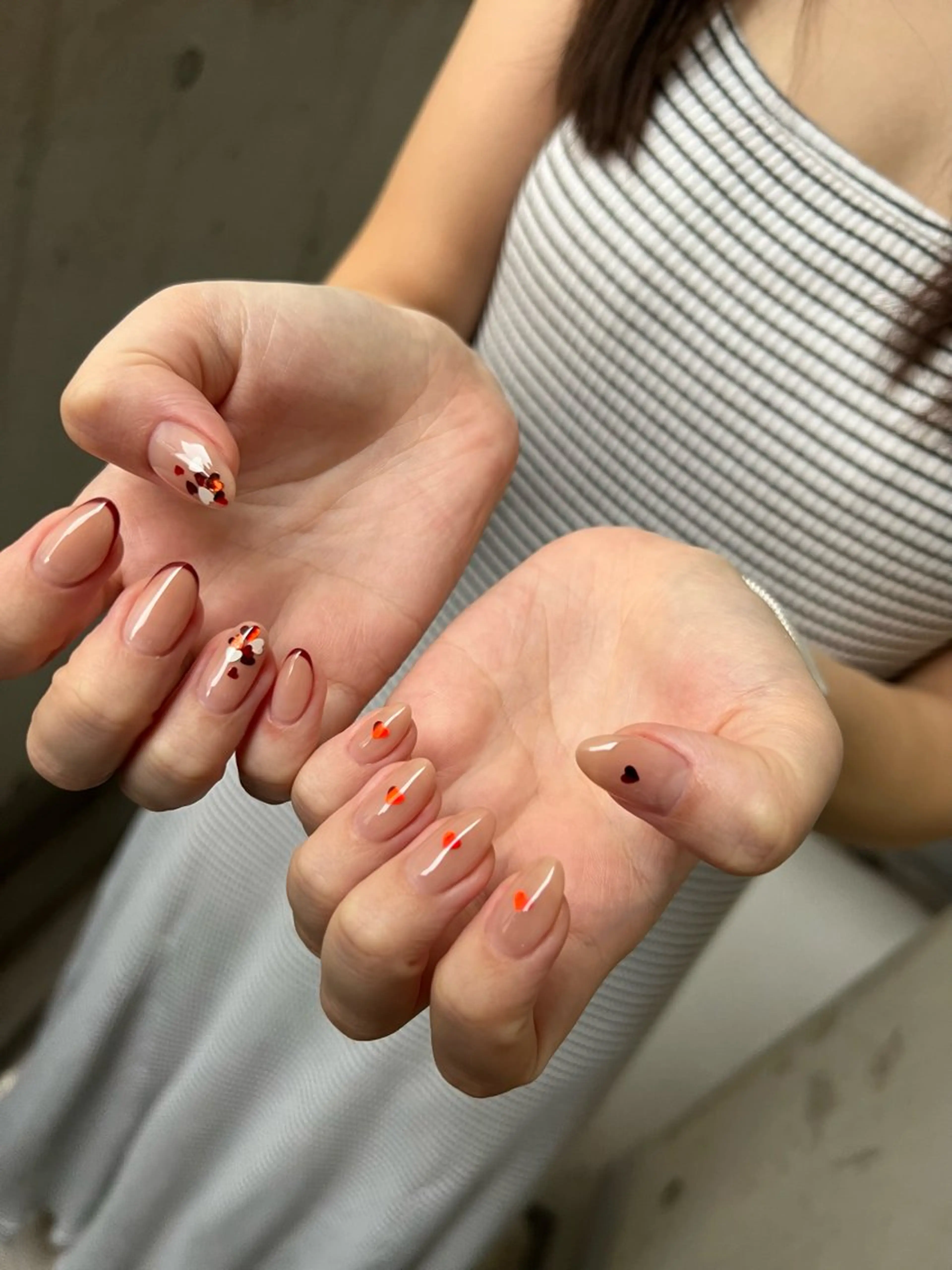 ネイル 持ち込み ニュアンスネイル ハンドネイル ハンドケア Charme. NOBUKOのネイルデザイン