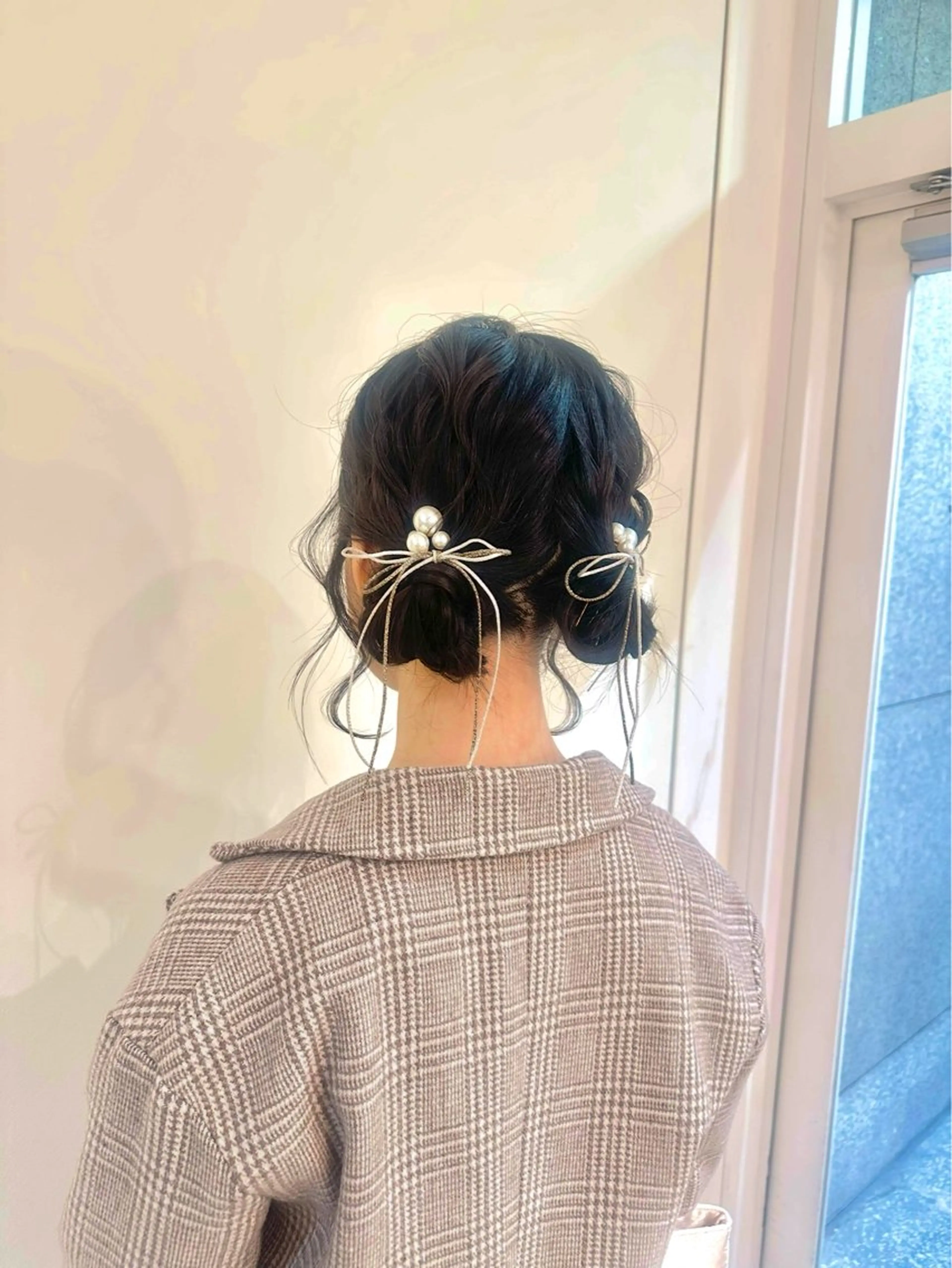 ミディアム お団子ヘア ツインテール unsarto poi所属・柳澤きょうこ/ボブ 髪質改善/ヘアセットのヘアスタイル