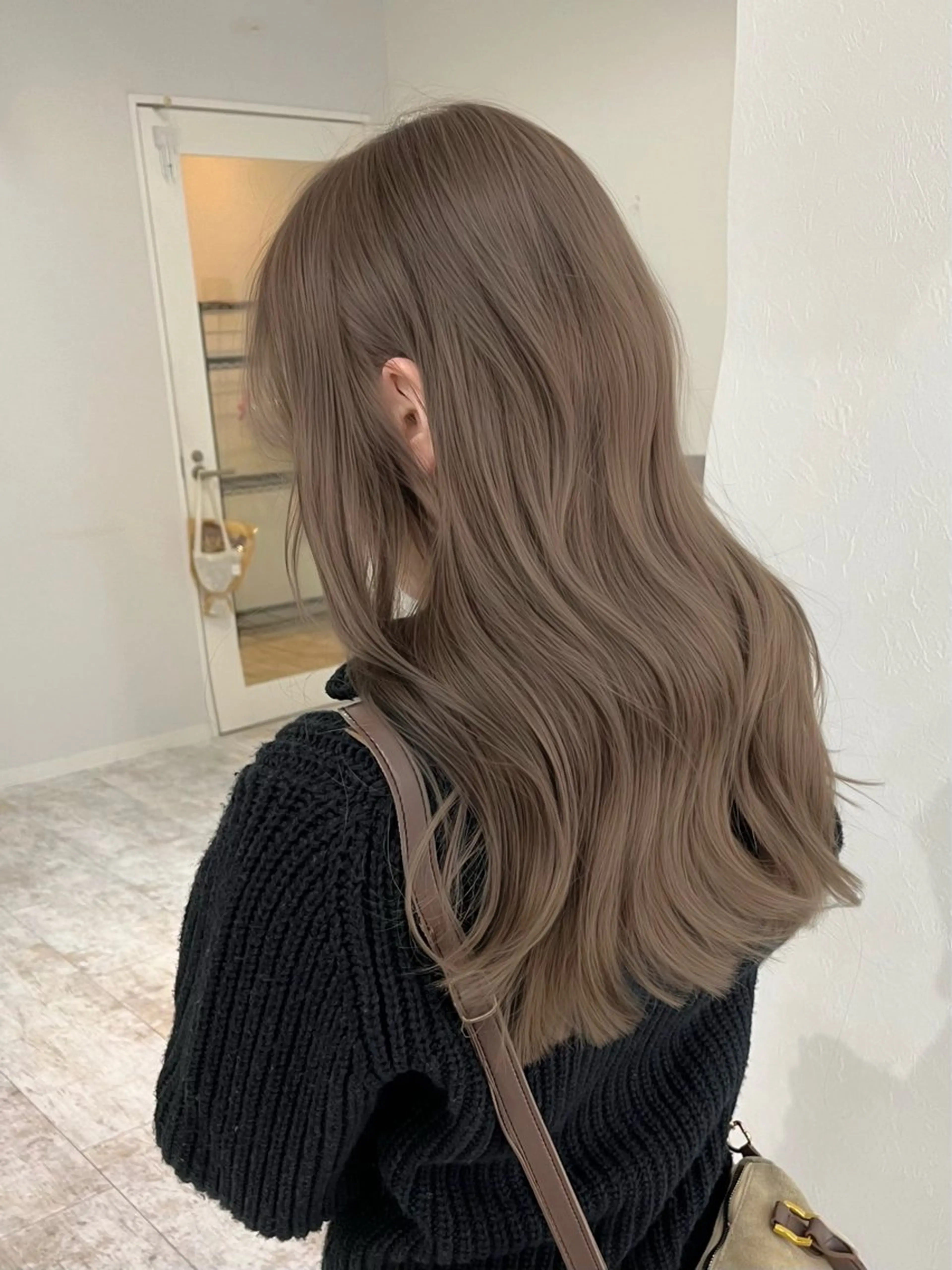 ロング カラー 💚色落ちまで可愛い 髪質改善カラーゆうまのヘアスタイル