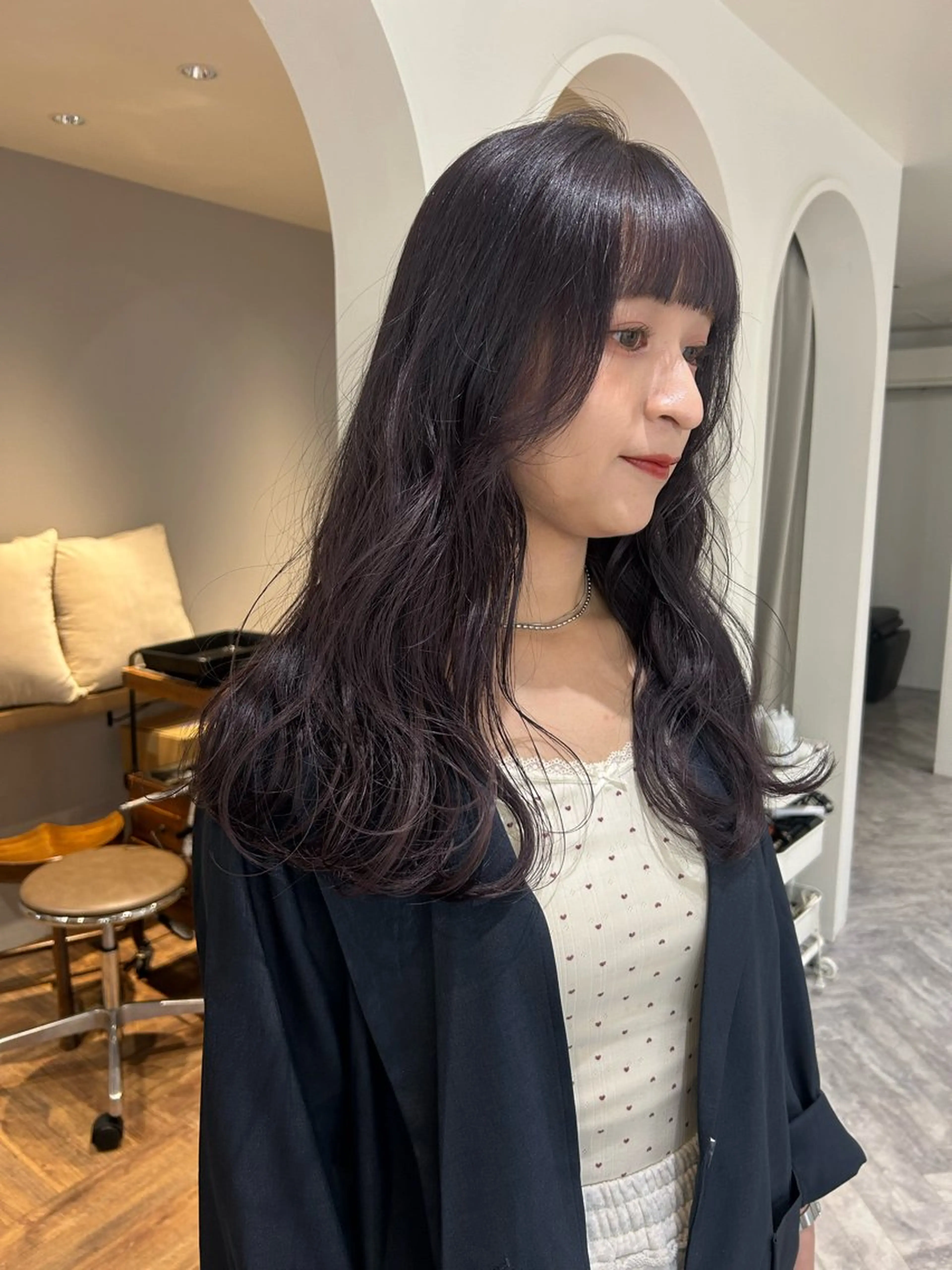 ロング カラー カット ヘアカラー Lomalia Moemiのヘアスタイル