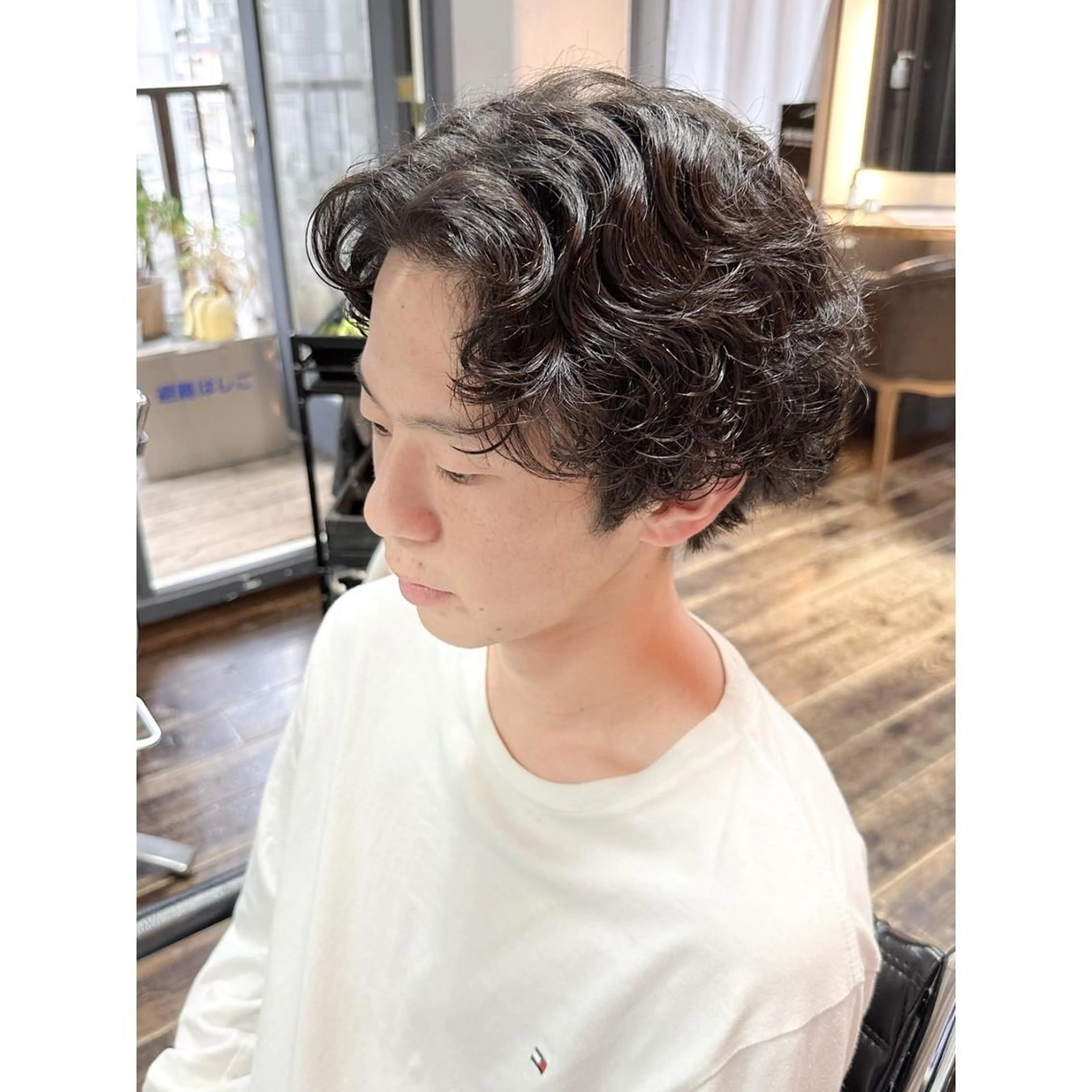 メンズ 早稲田/メンズパーマ /カラー/松井聖虎のヘアスタイル