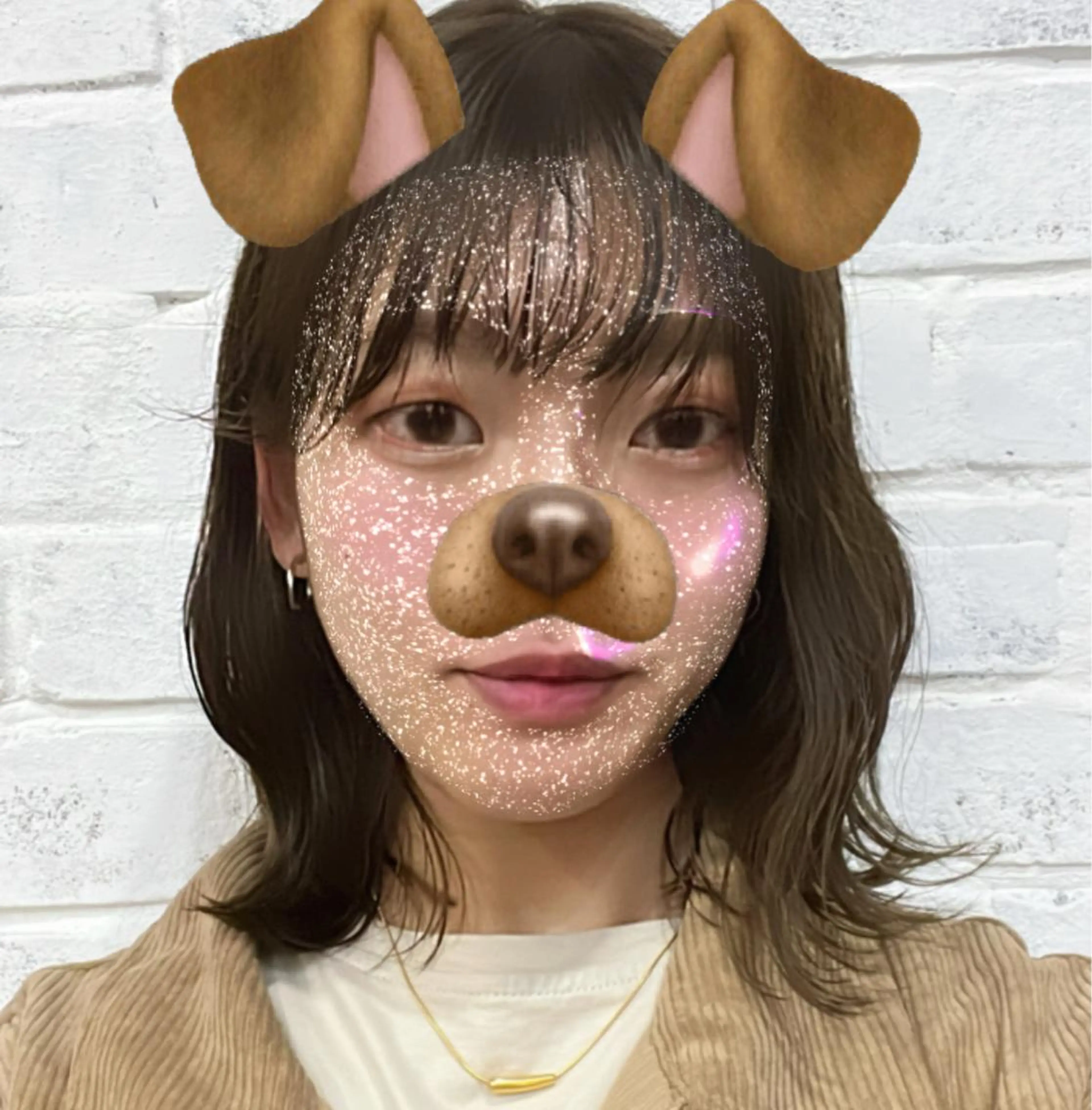 ミディアム カラー ブラウンカラー 🎧パーソナルケア/ 透明感カラー/ミユのヘアスタイル