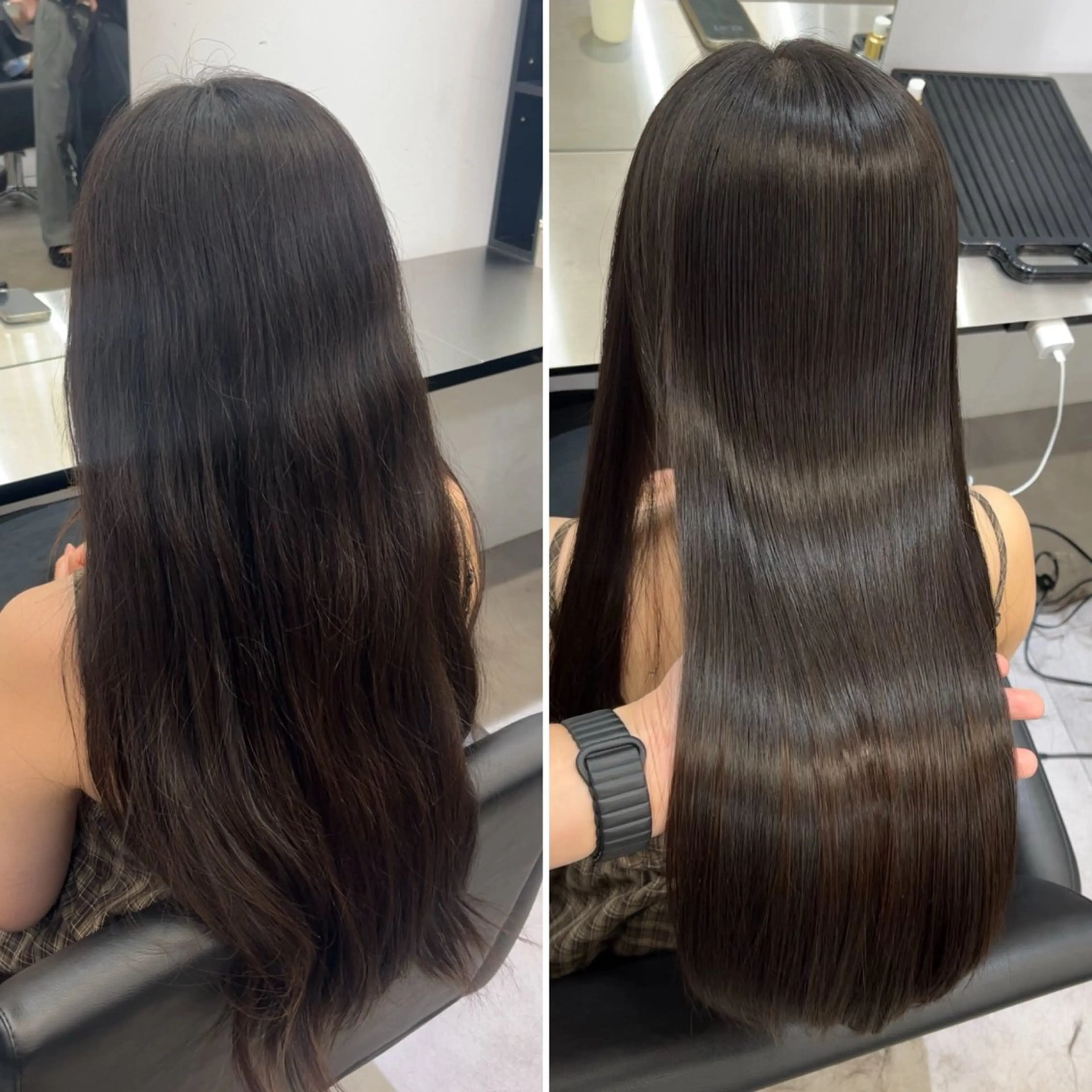 ロング カット ヘアカラー 縮毛矯正 トリートメント 【髪質改善】縮毛矯正 /core梅田/西尾のヘアスタイル